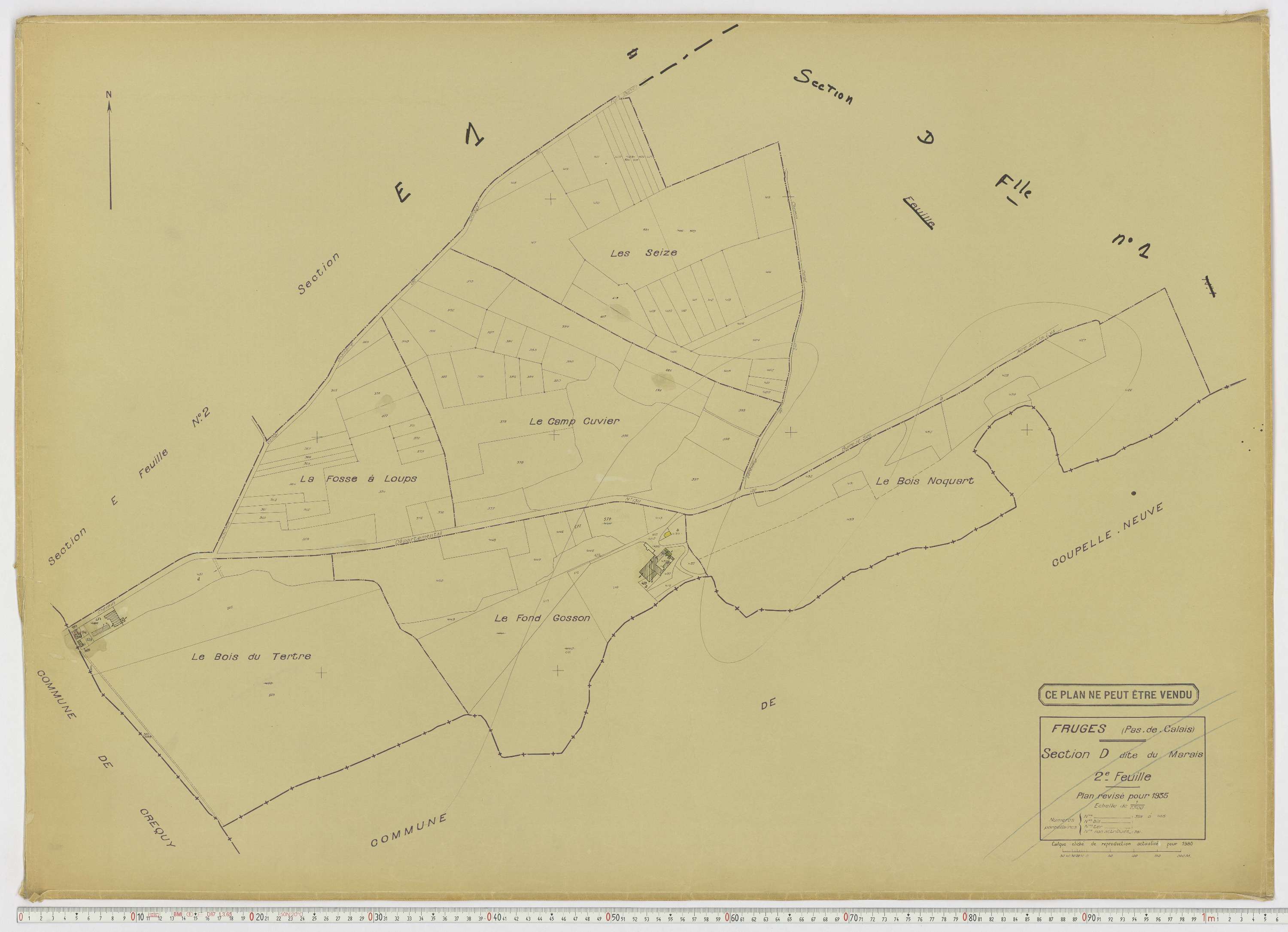 Fruges - Section D, feuille 2.