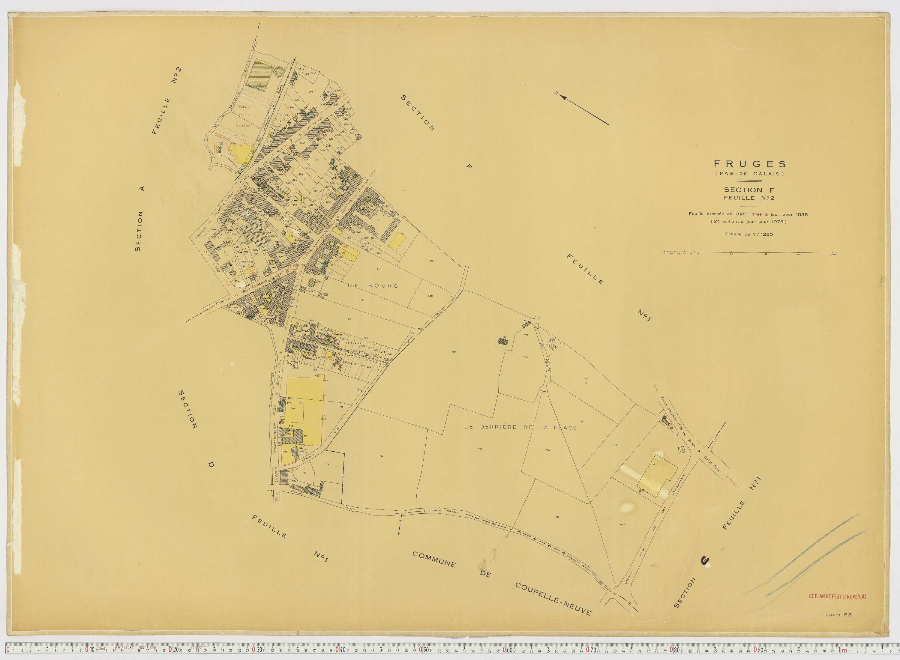 Fruges - Section F, feuille 2.