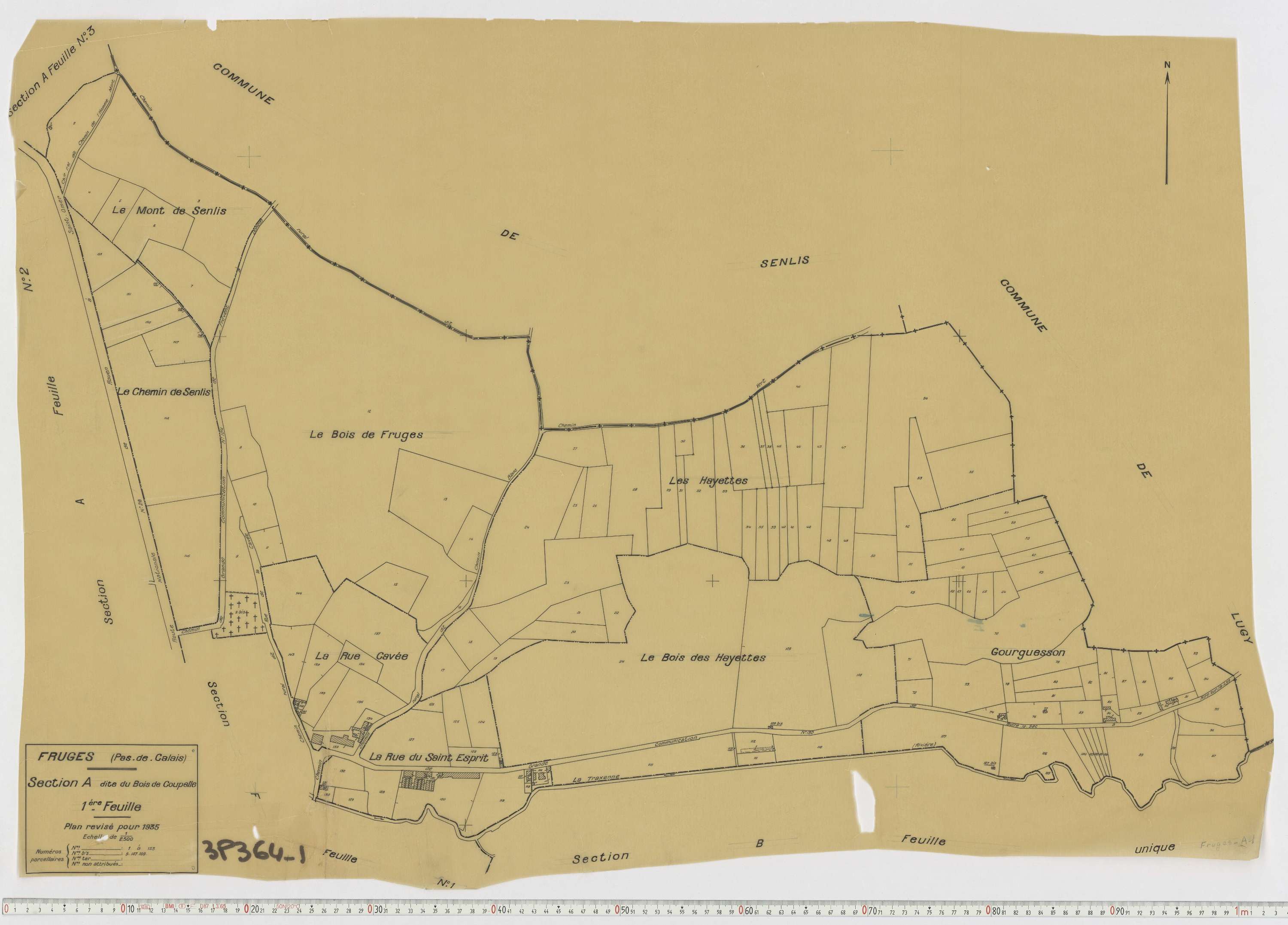 Fruges - Section A, feuille 1.
