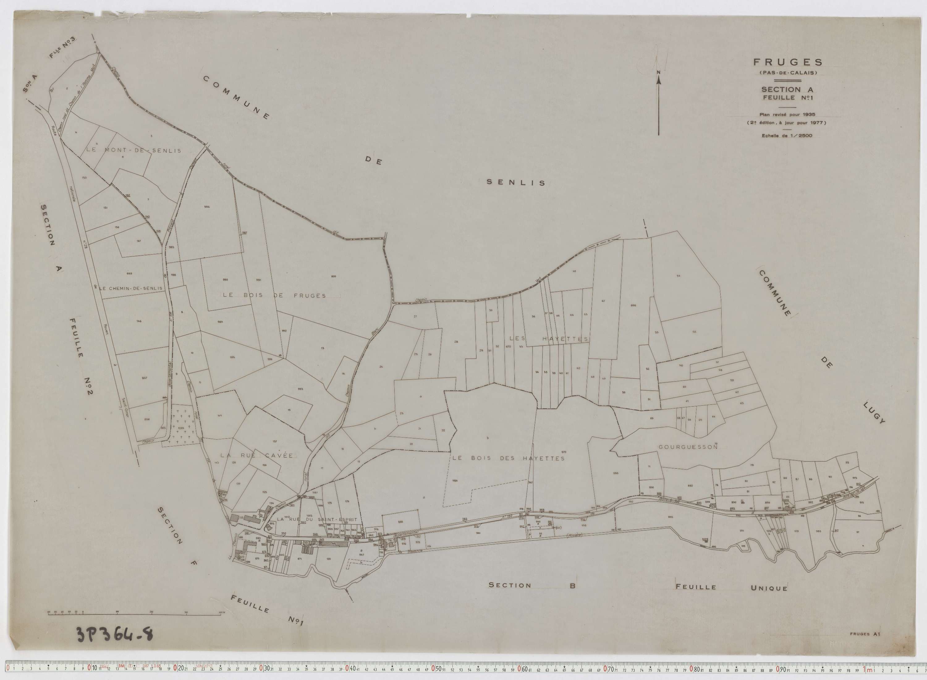 Fruges - Section A, feuille 1.