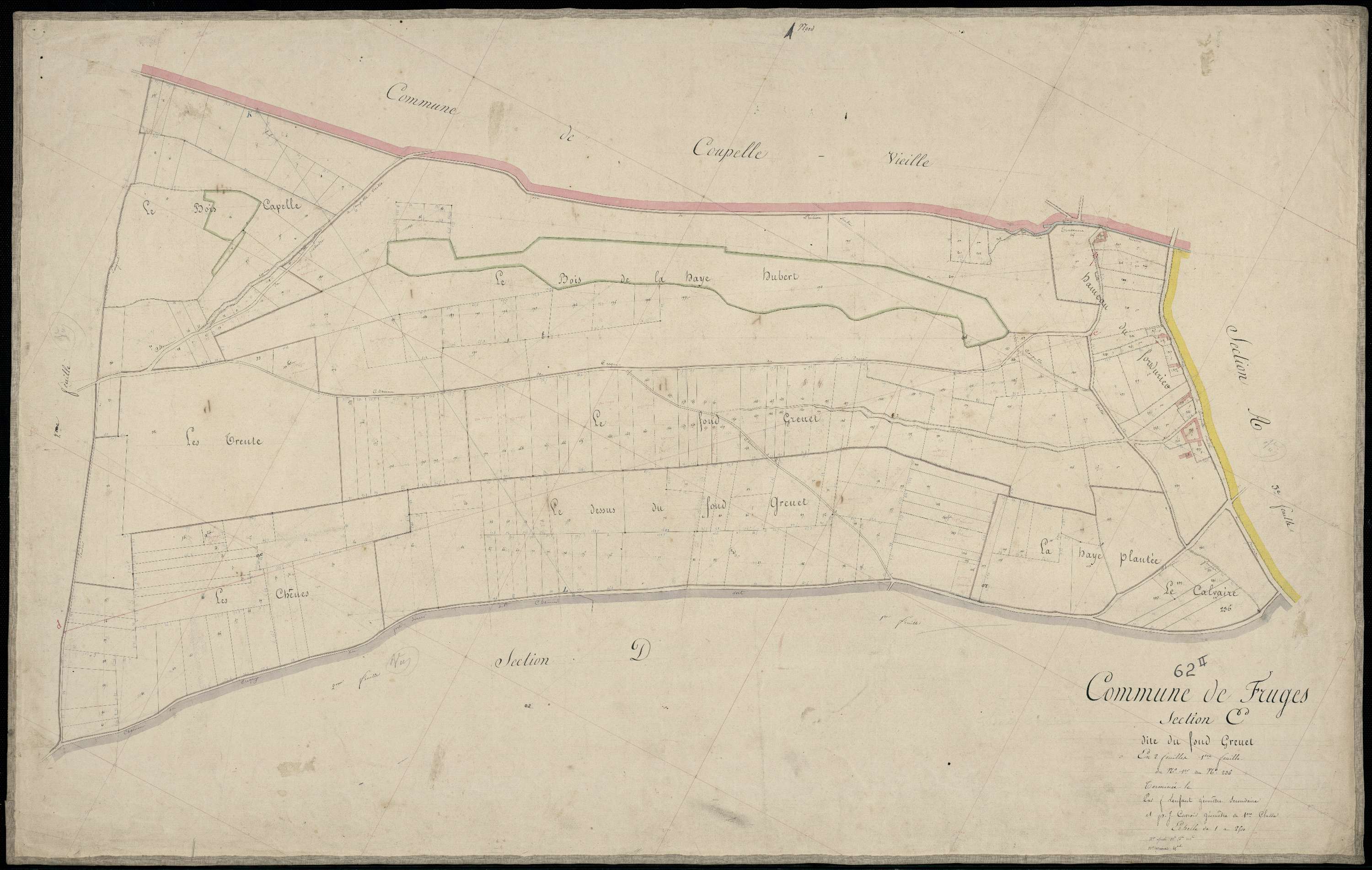 Fruges - Section E, 1re feuille