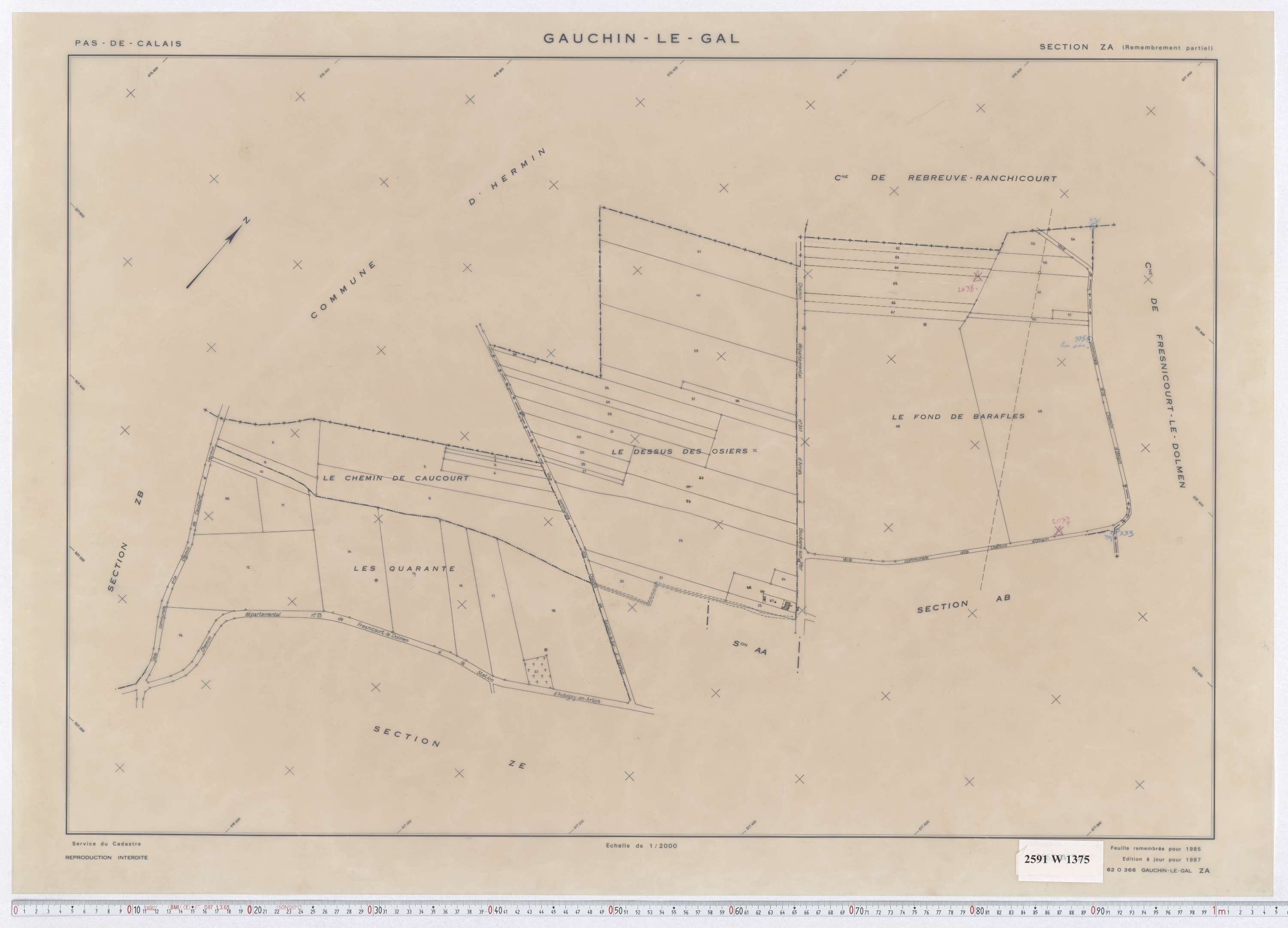 Gauchin-Légal - Section ZA.