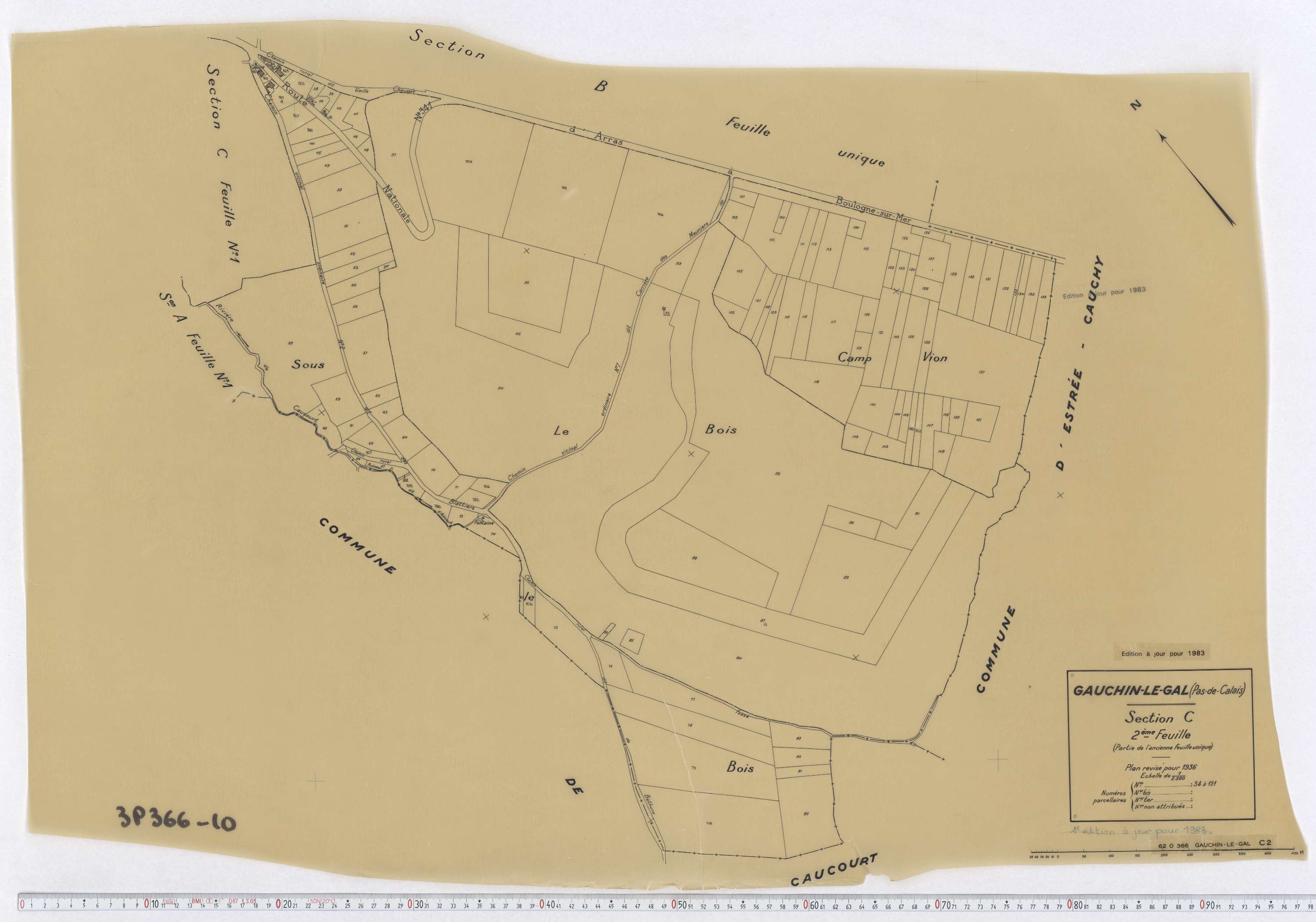 Gauchin-Légal - Section C, feuille 2.