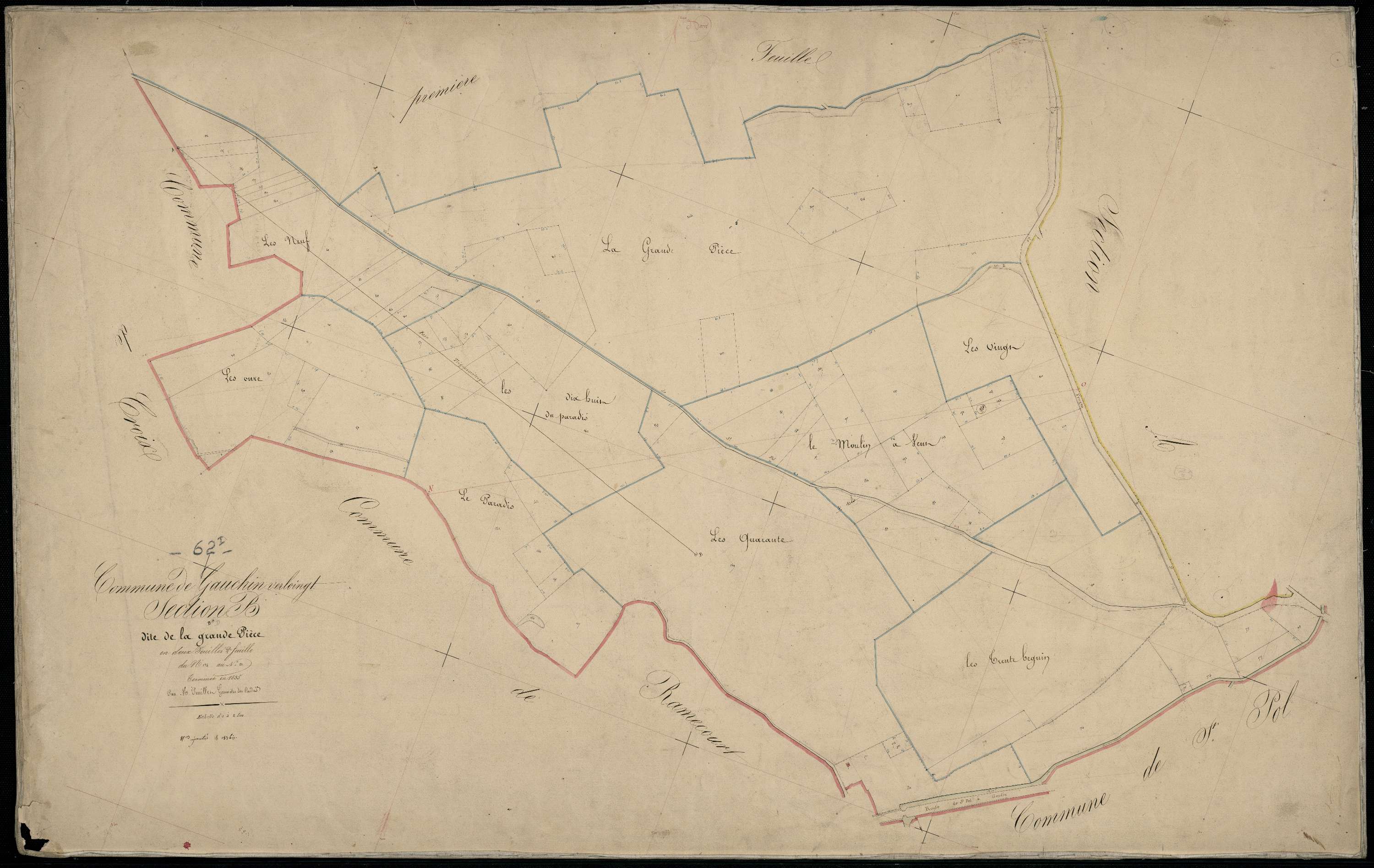 Gauchin-Verloingt - Section B, 2e feuille