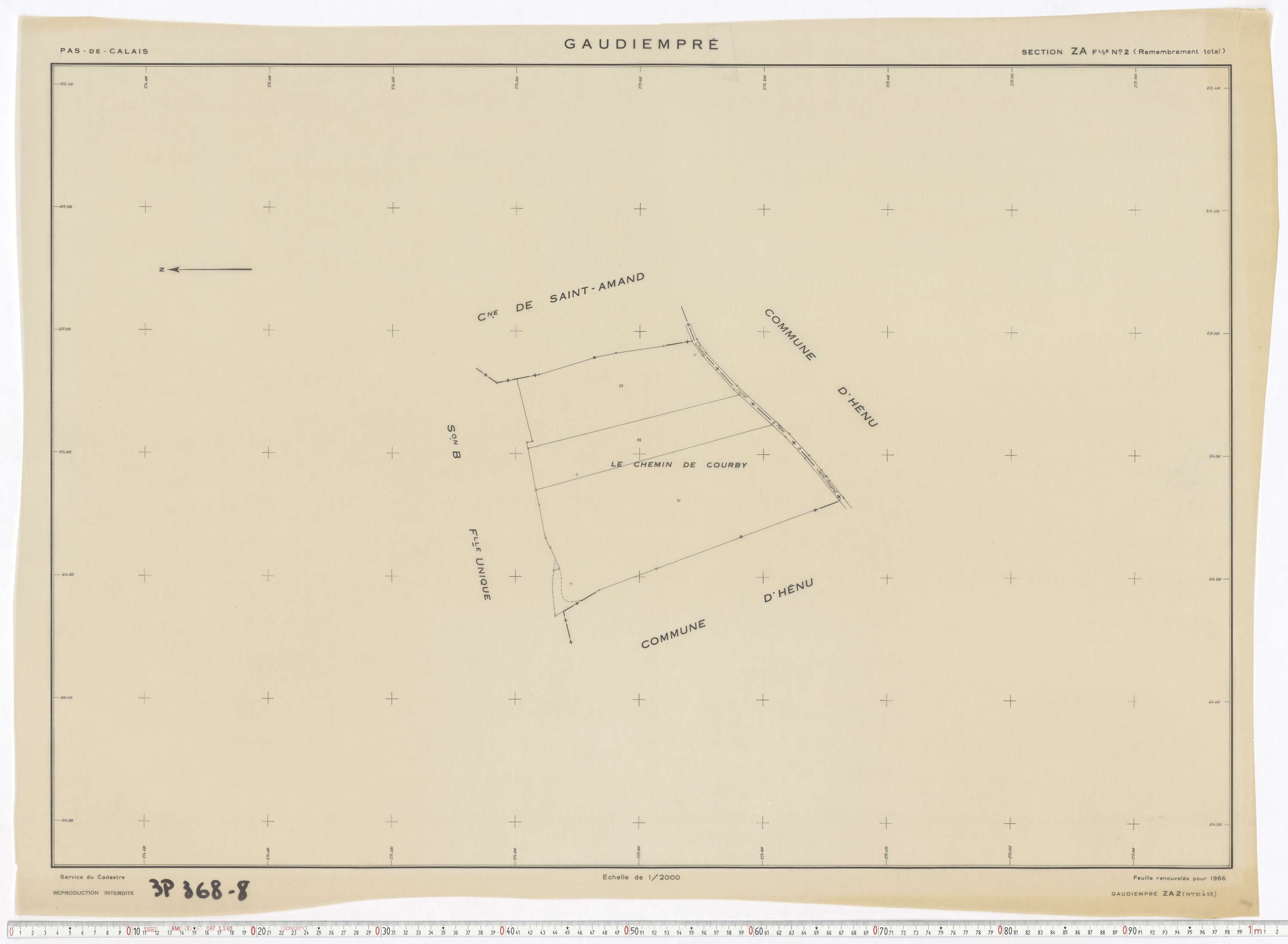 Gaudiempré - Section ZA, feuille 2.