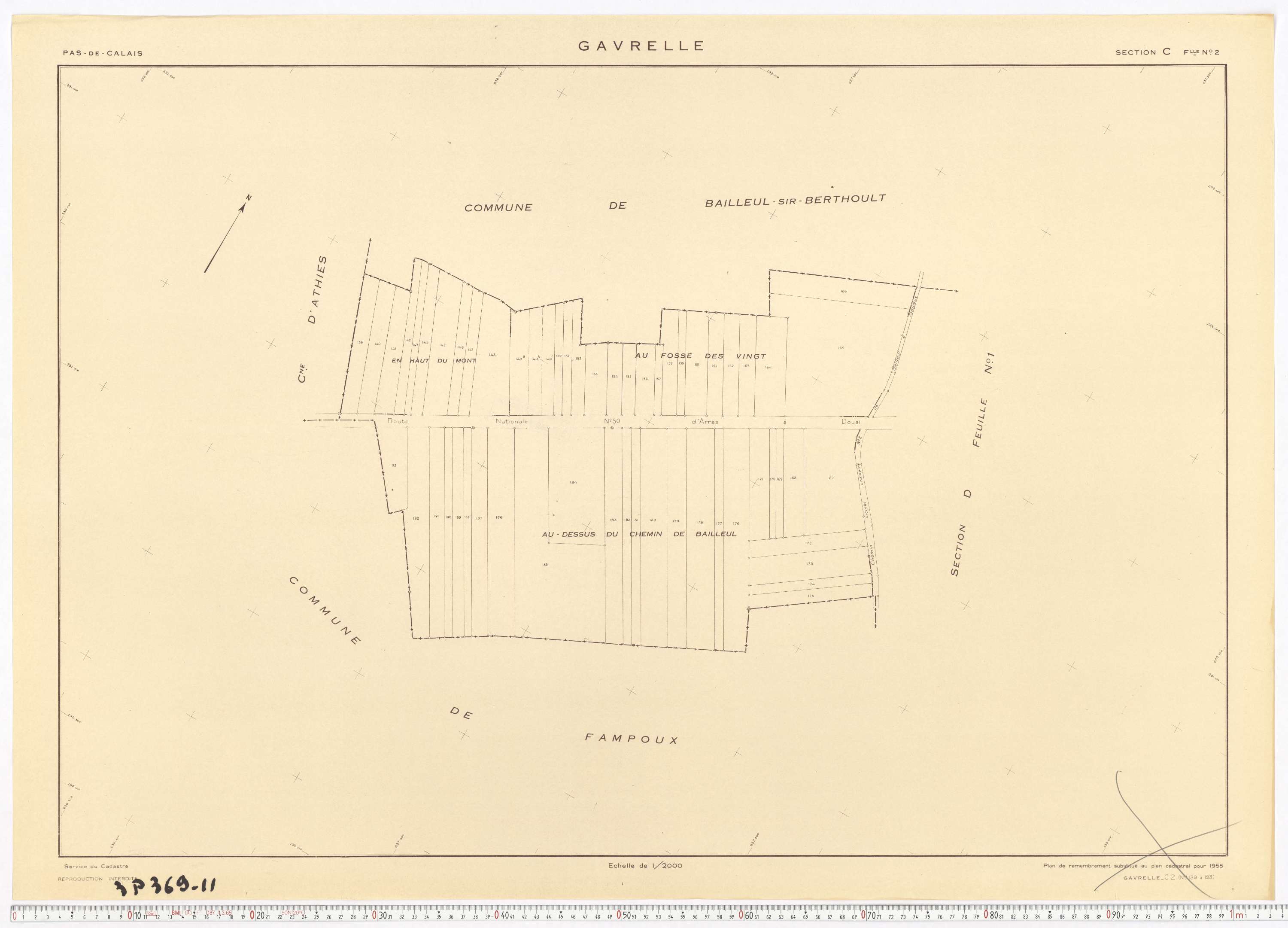 Gavrelle - Section C, feuille 2.