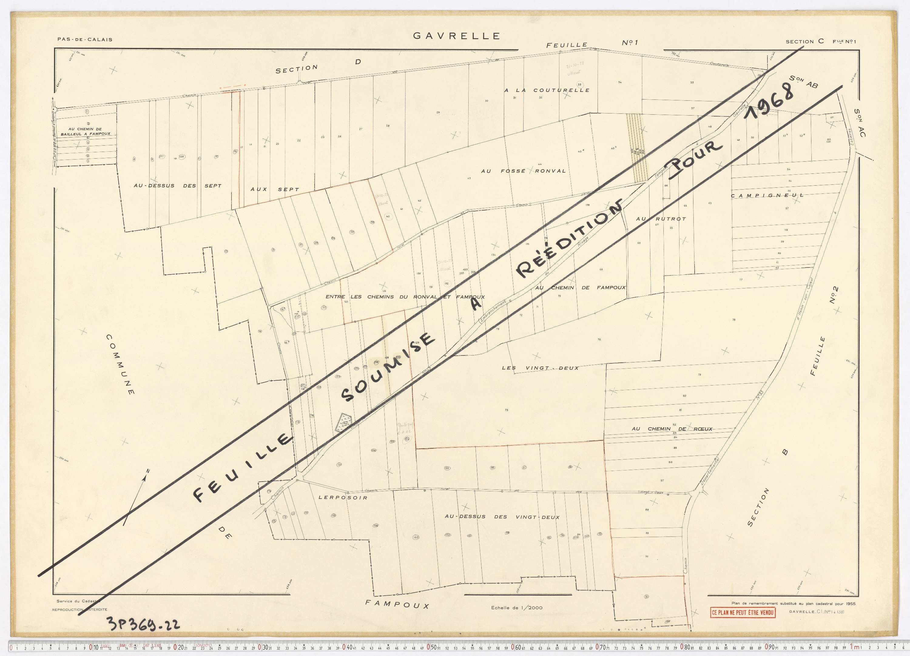 Gavrelle - Section C, feuille 1.