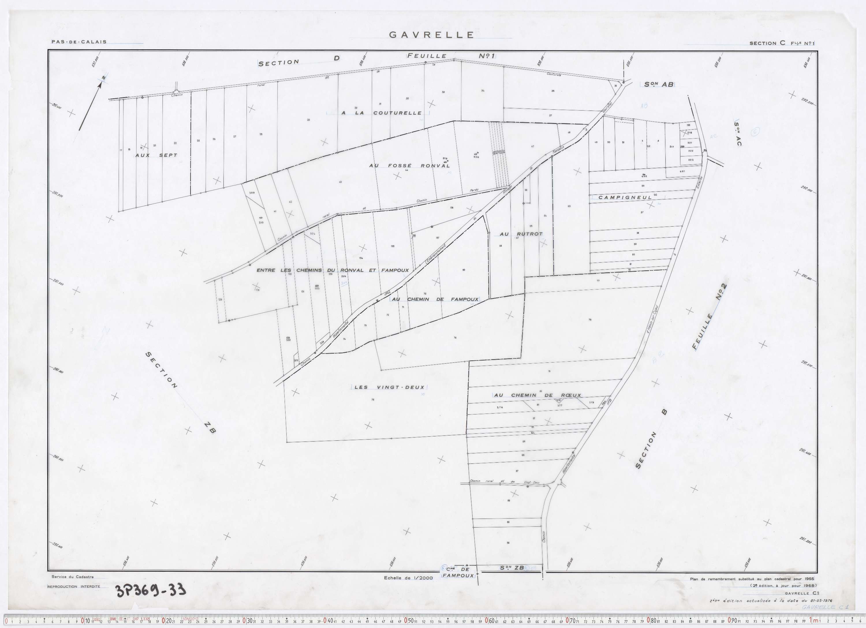 Gavrelle - Section C, feuille 1.