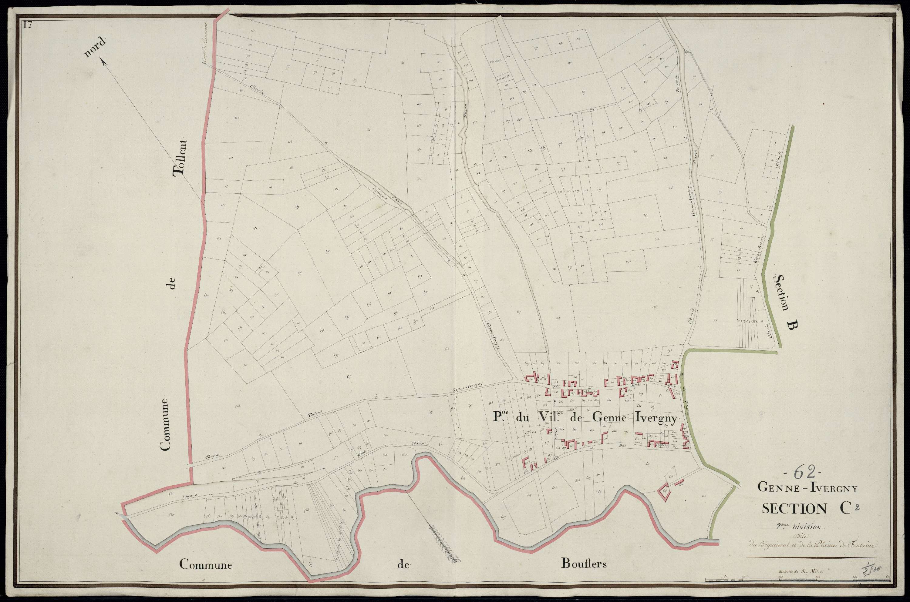Gennes-Ivergny - Section C, 2e feuille