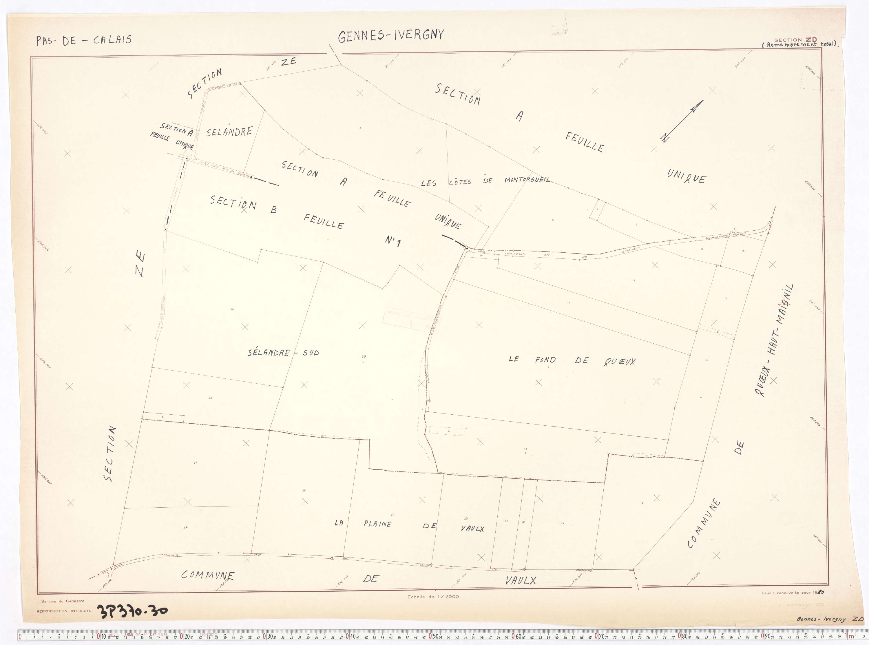 Gennes-Ivergny - Section ZD.