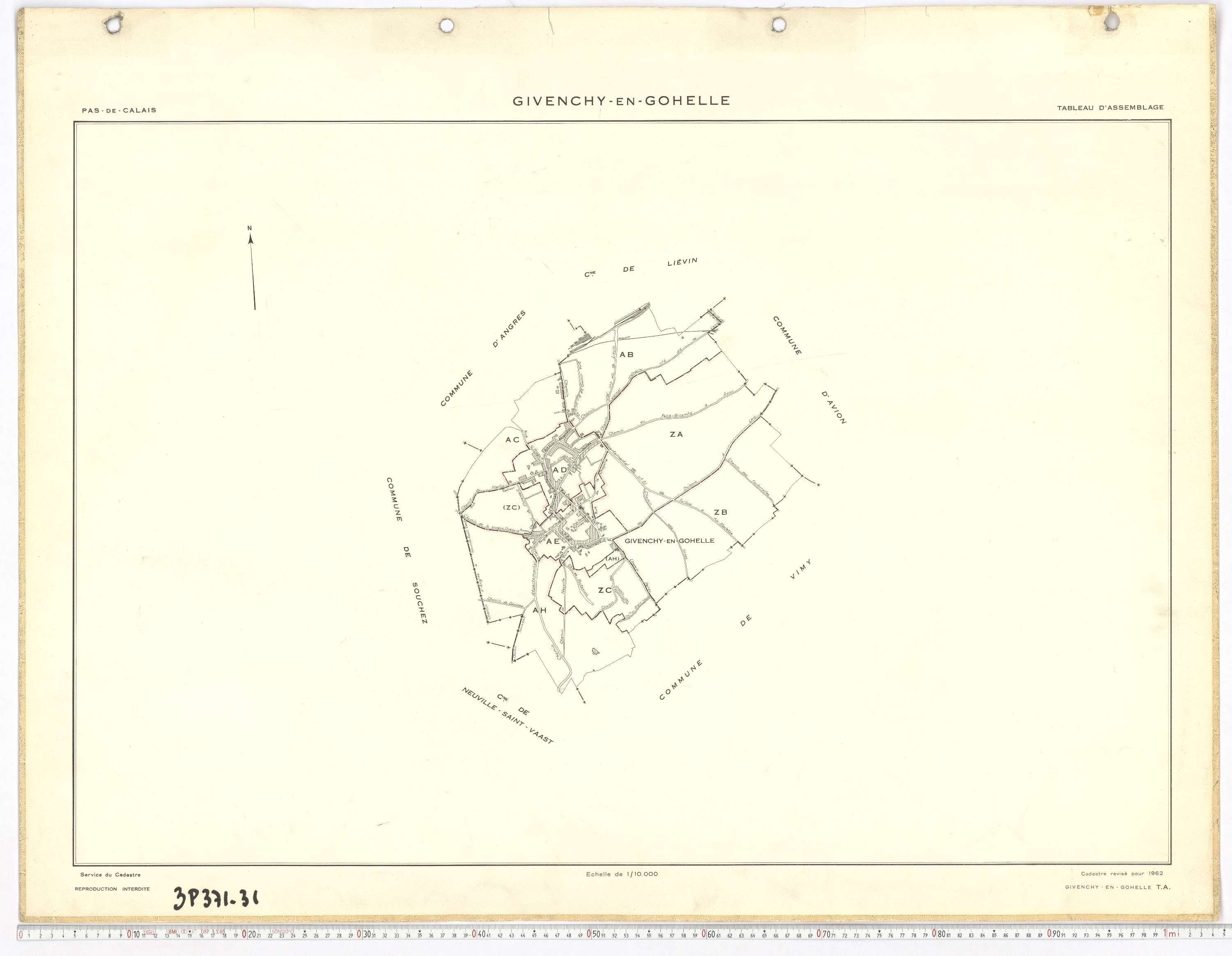 Givenchy-en-Gohelle - Tableau d'assemblage.