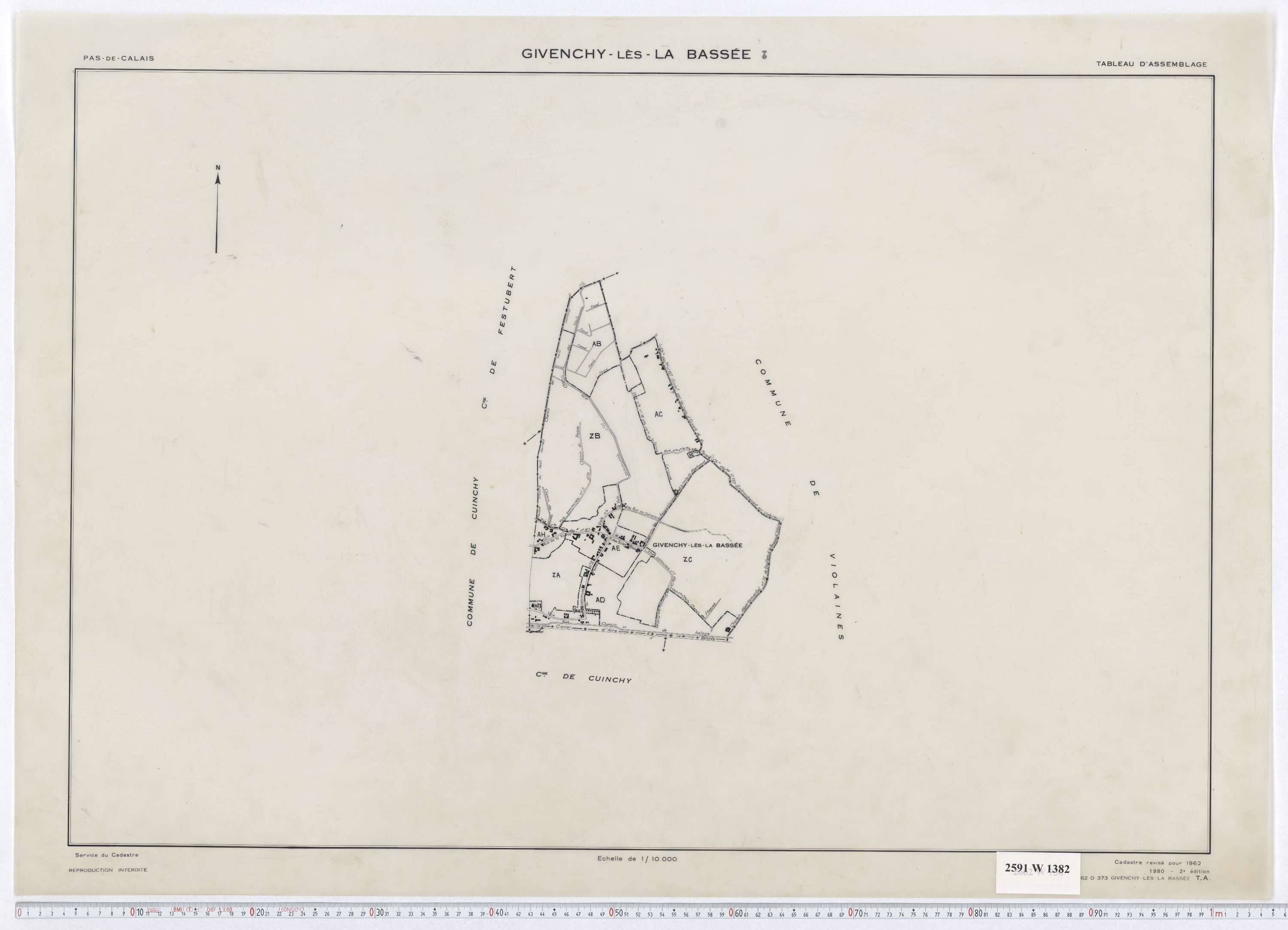 Givenchy-lès-la-Bassée - Tableau d'assemblage.