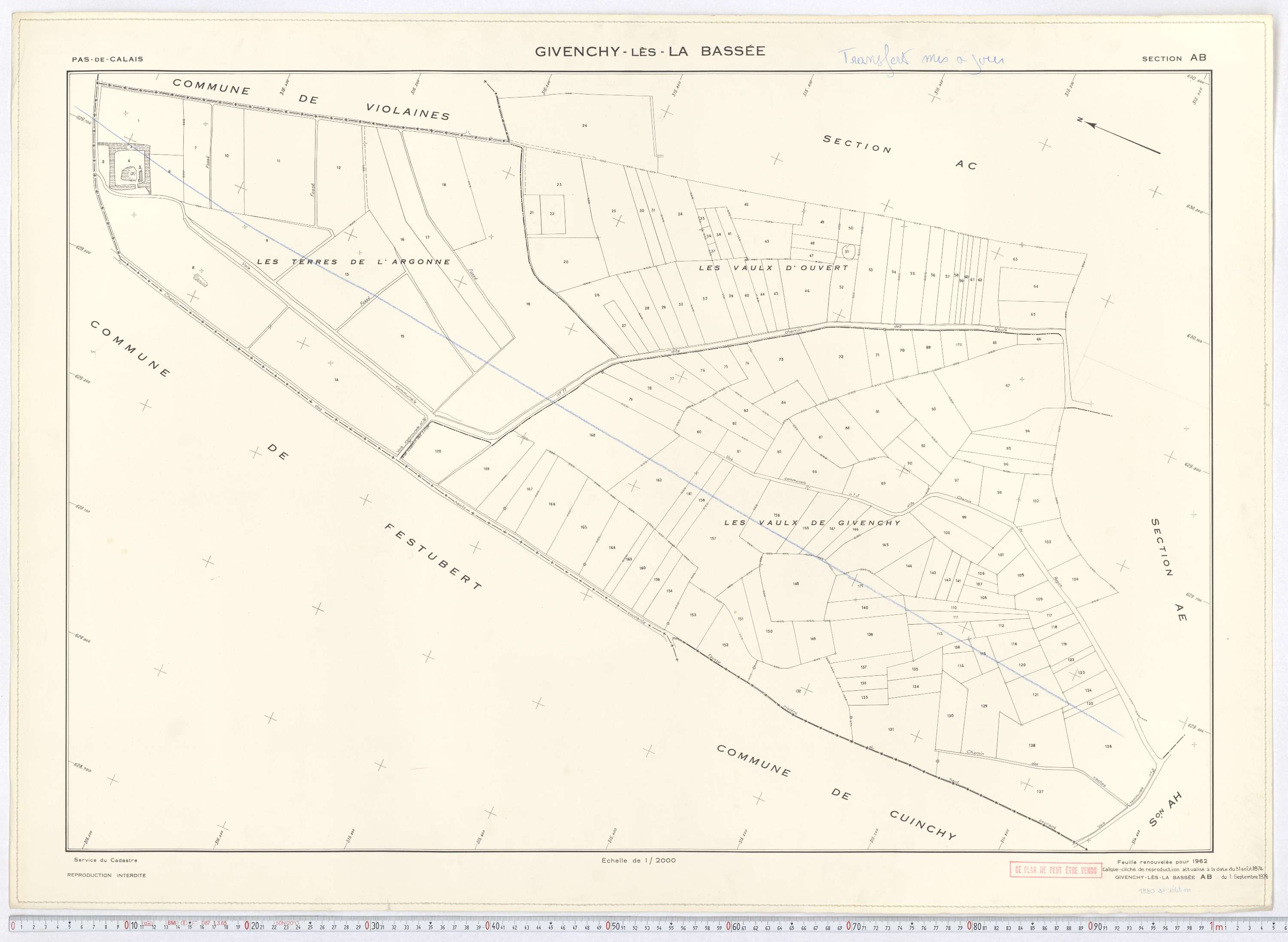 Givenchy-lès-la-Bassée - Section AB.
