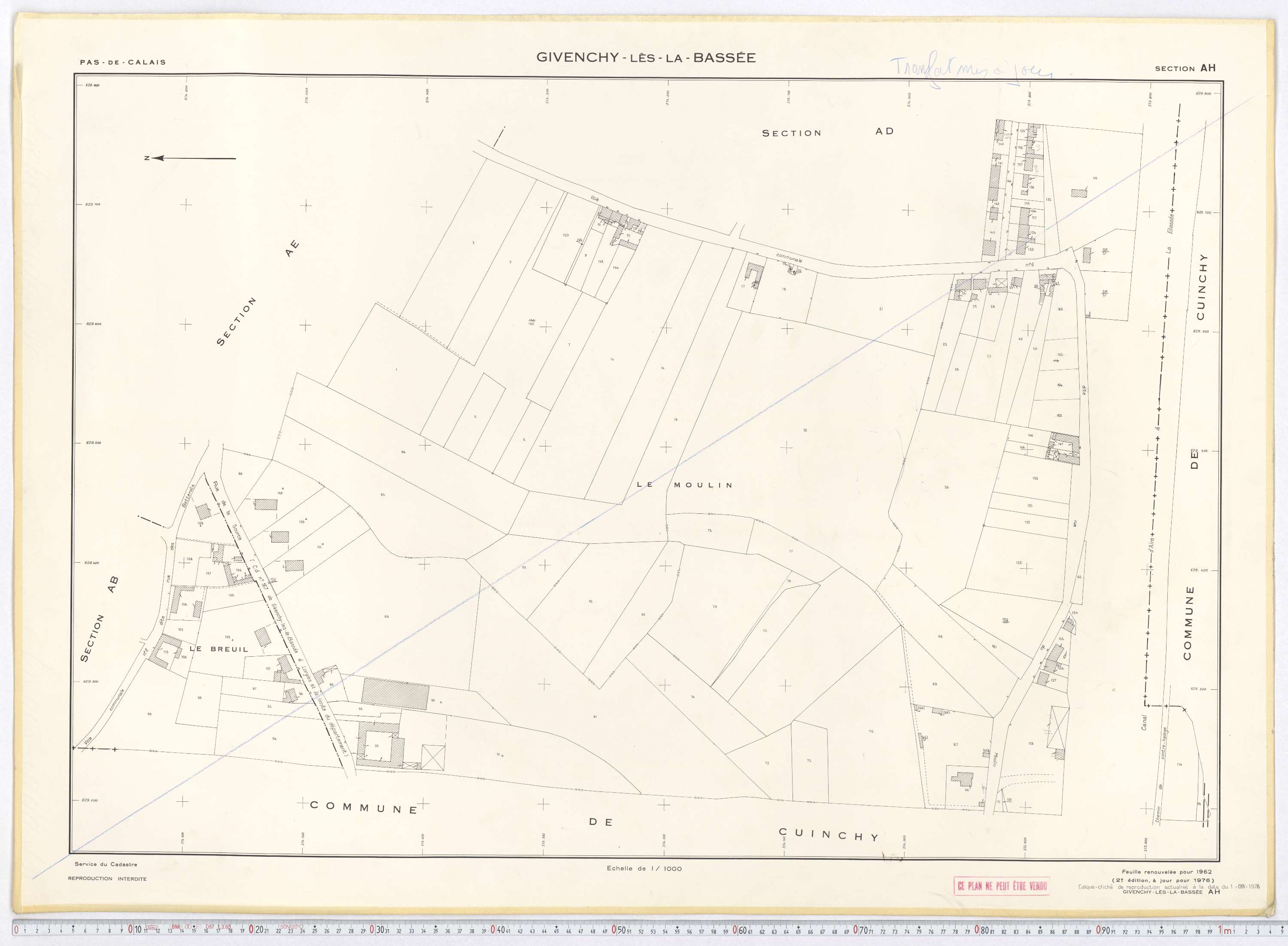 Givenchy-lès-la-Bassée - Section AH.
