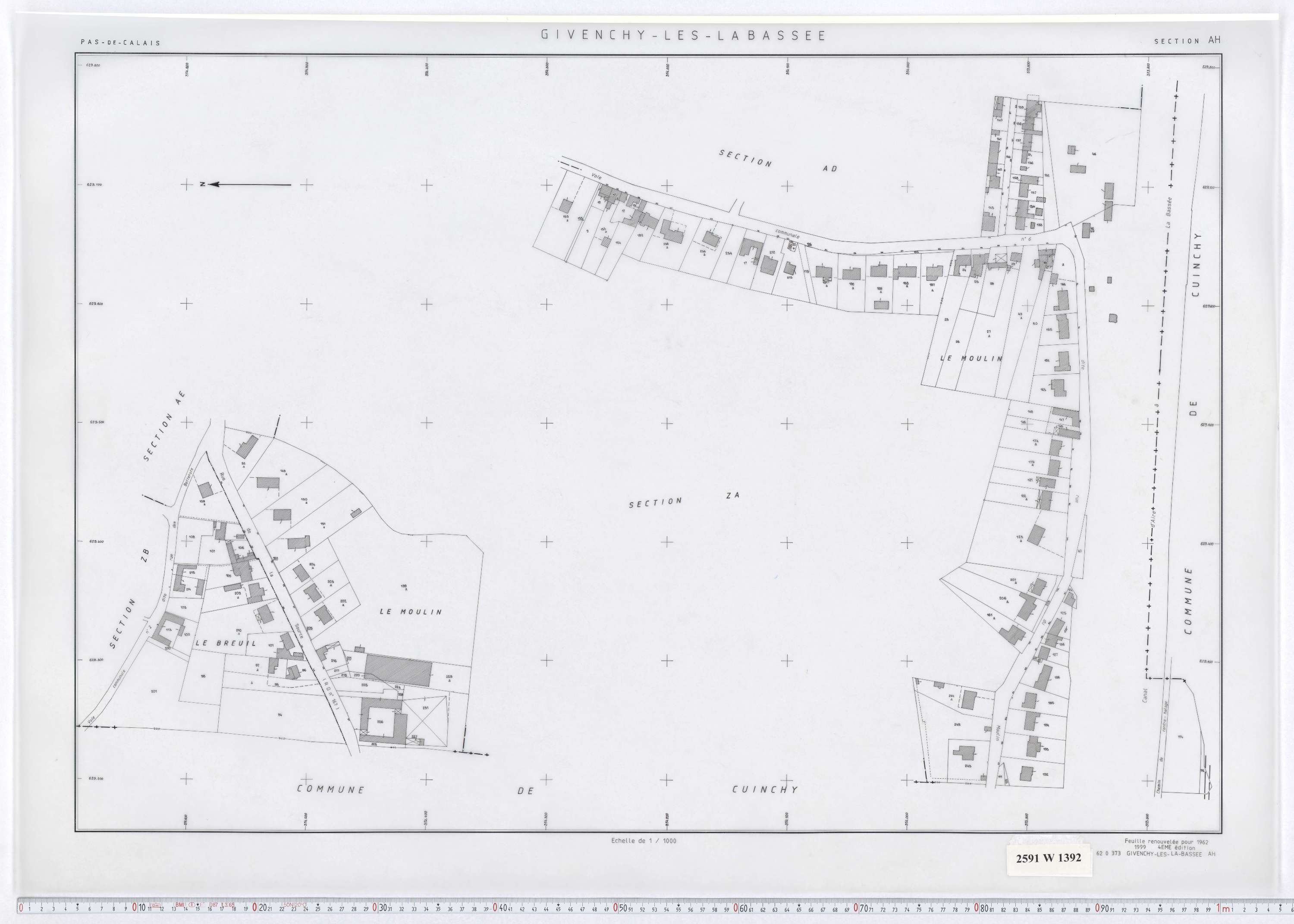 Givenchy-lès-la-Bassée - Section AH.