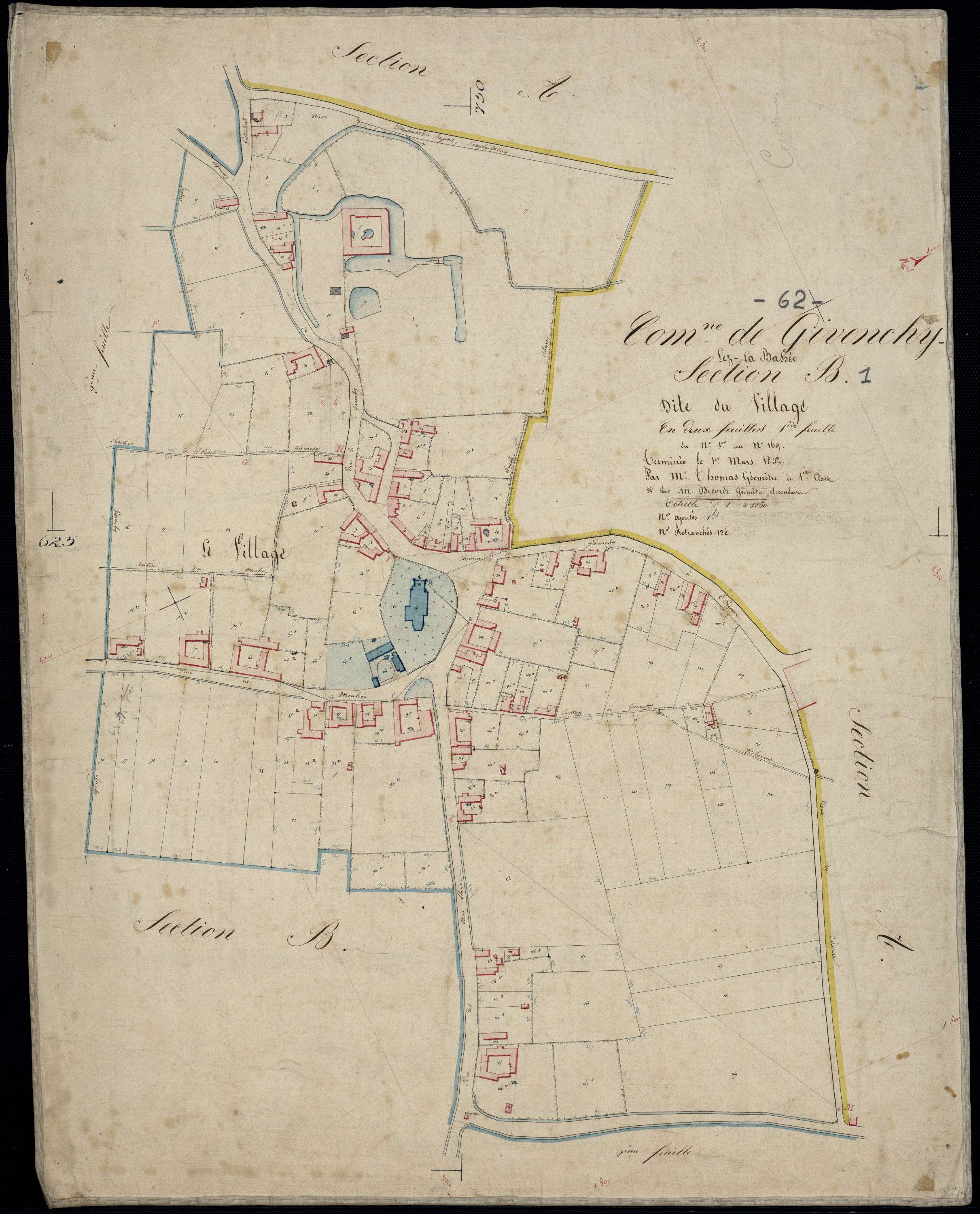 Givenchy-lès-la-Bassée - Section B, 1re feuille