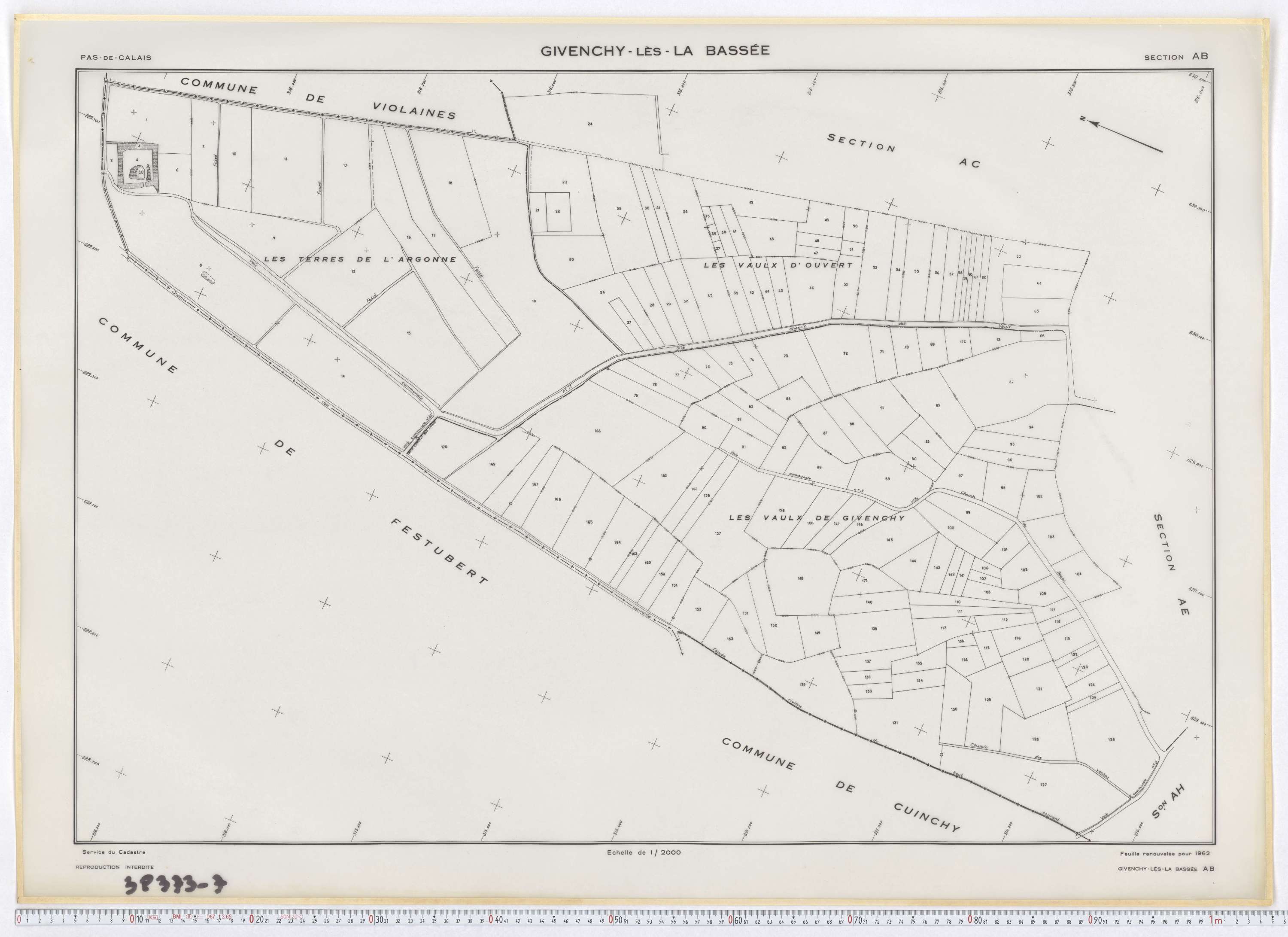 Givenchy-lès-la-Bassée - Section AB.