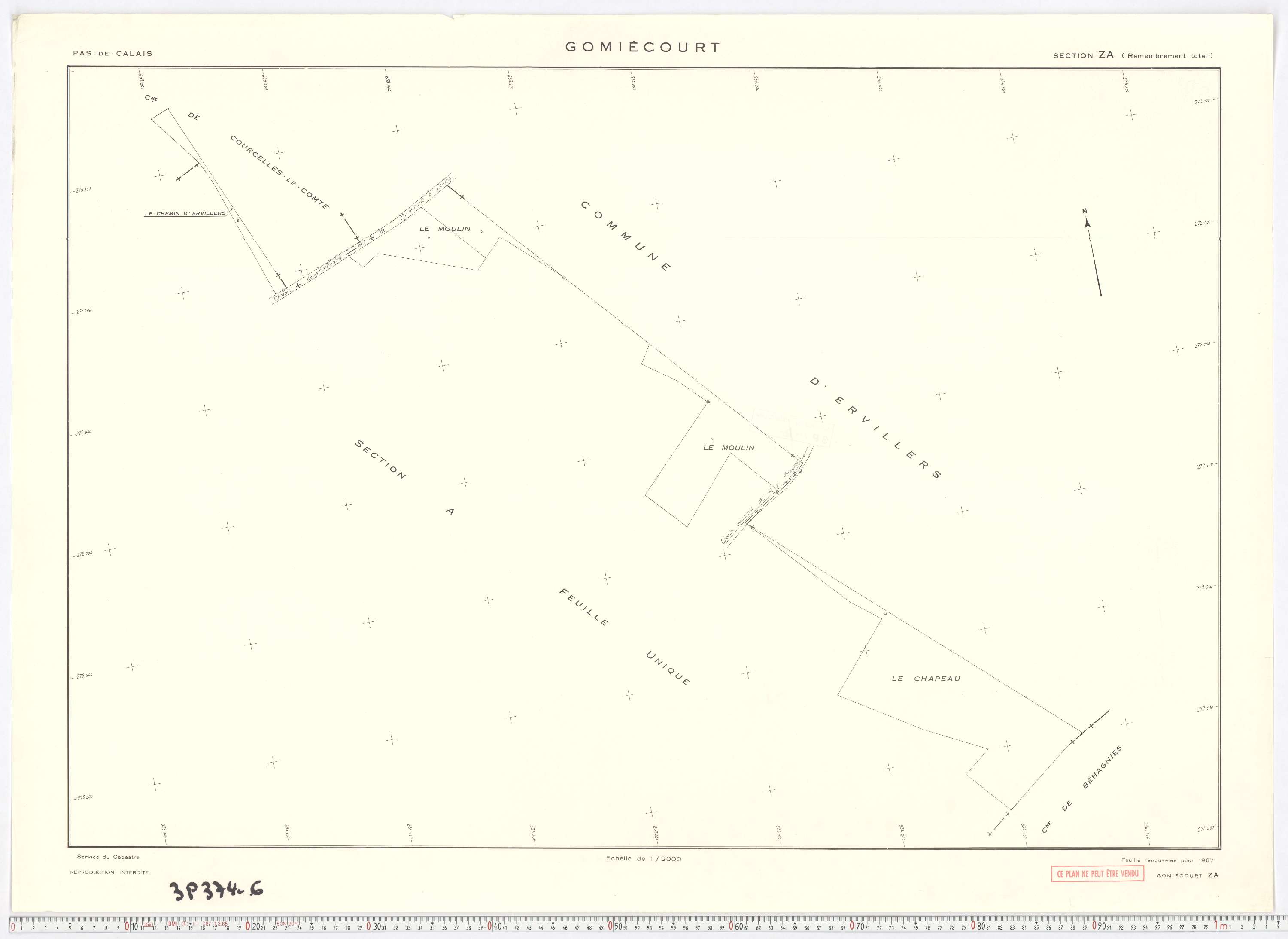 Gomiécourt - Section ZA.