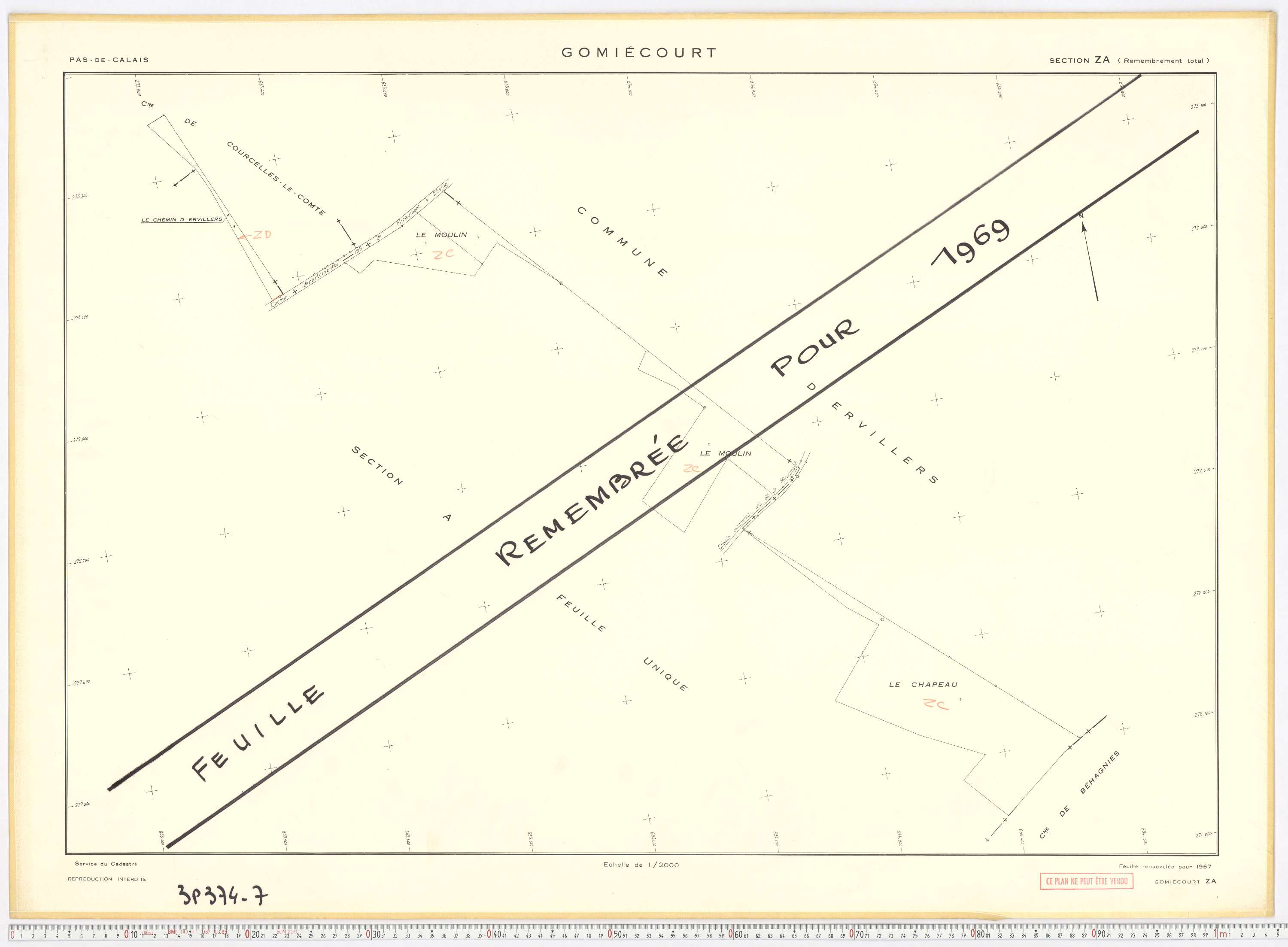 Gomiécourt - Section ZA.