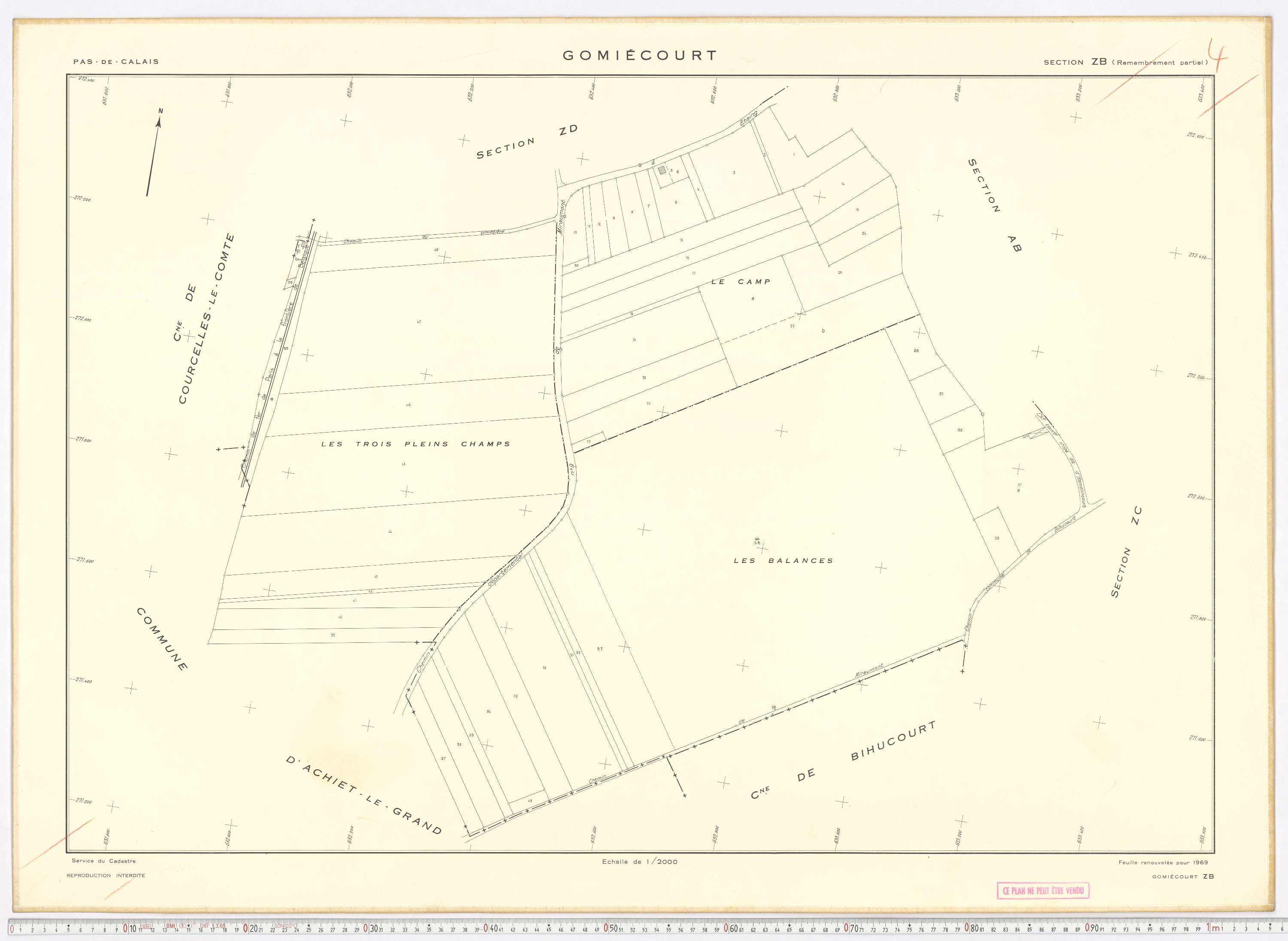 Gomiécourt - Section ZB.