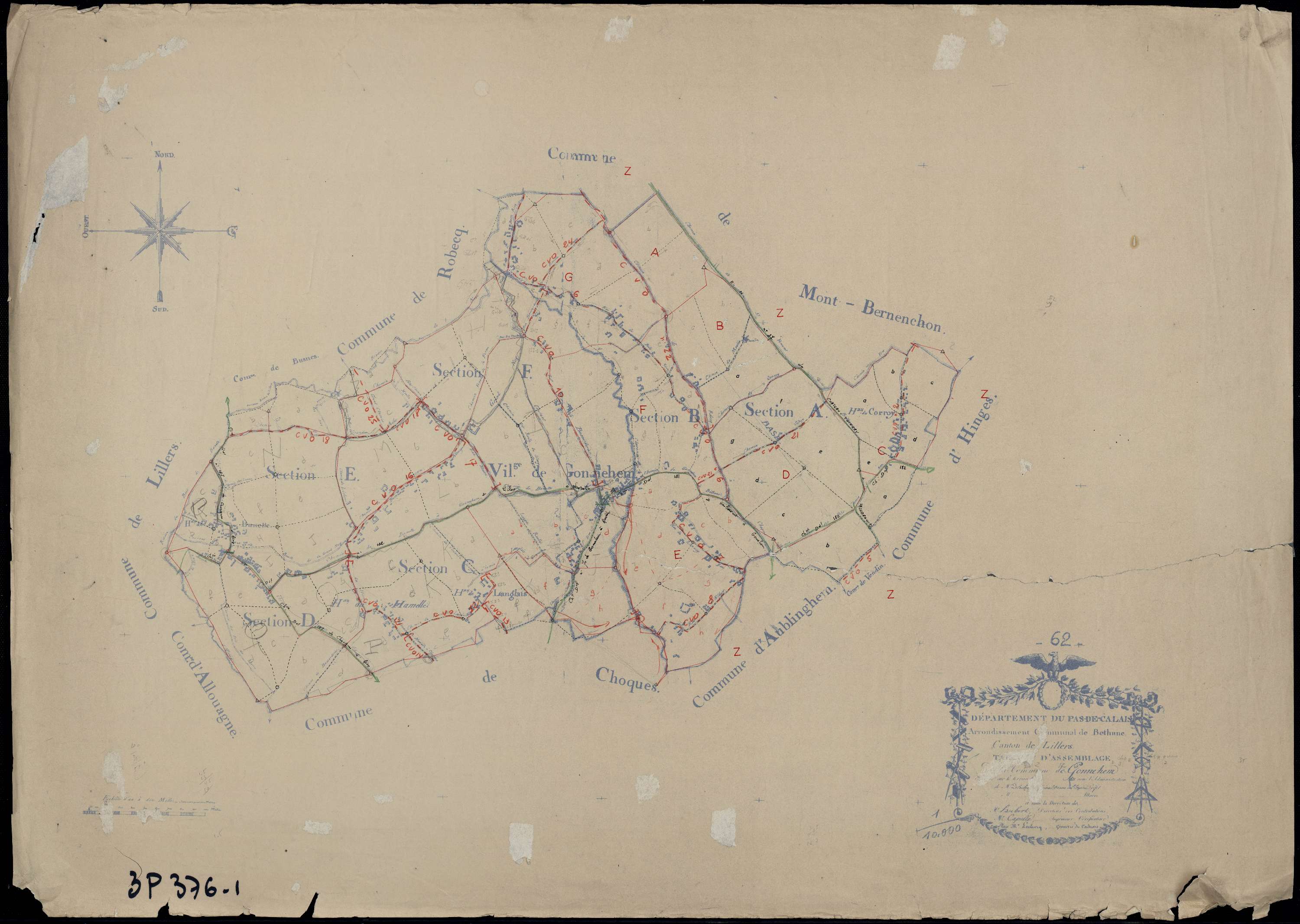 Gonnehem - Tableau d'assemblage
