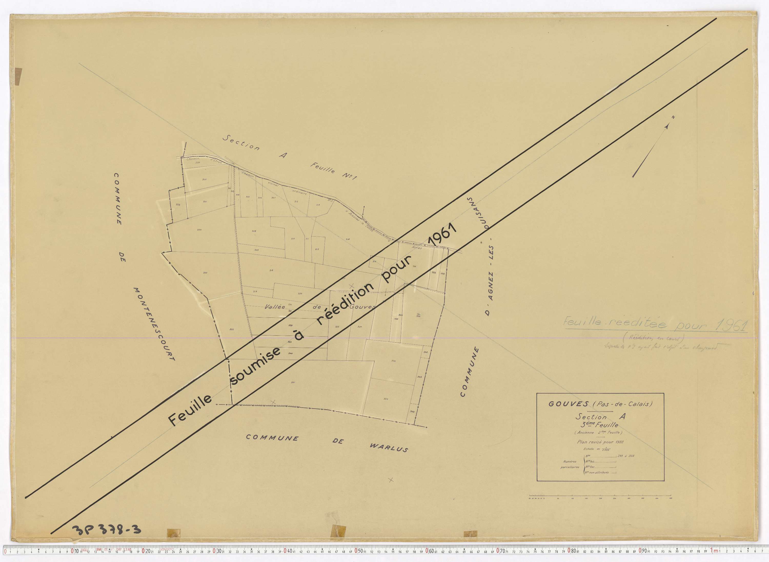 Gouves - Section A, feuille 3.