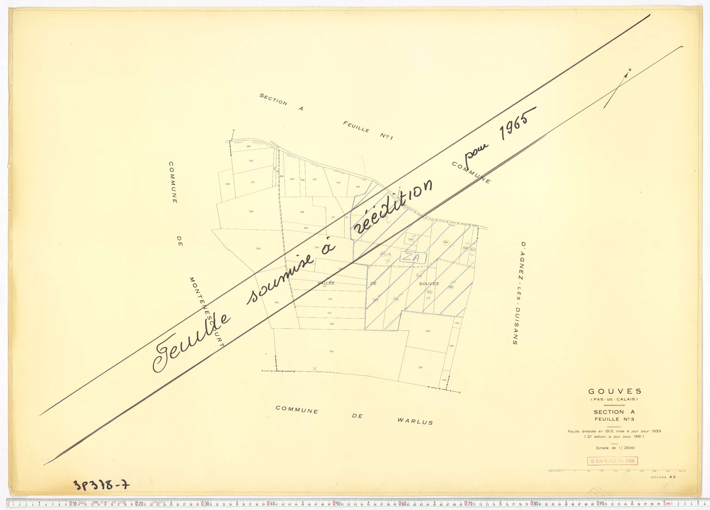 Gouves - Section A, feuille 3.