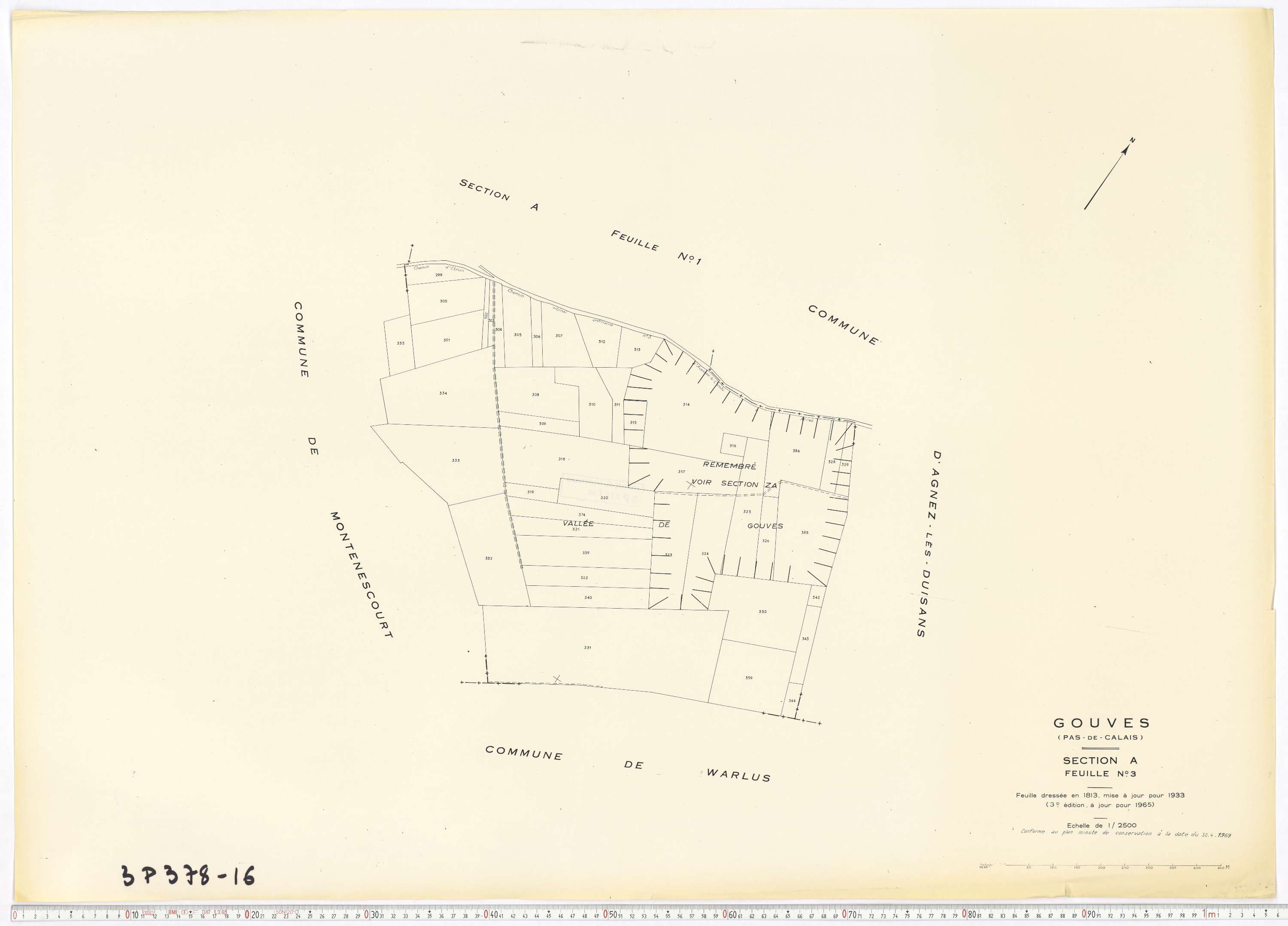 Gouves - Section A, feuille 3.