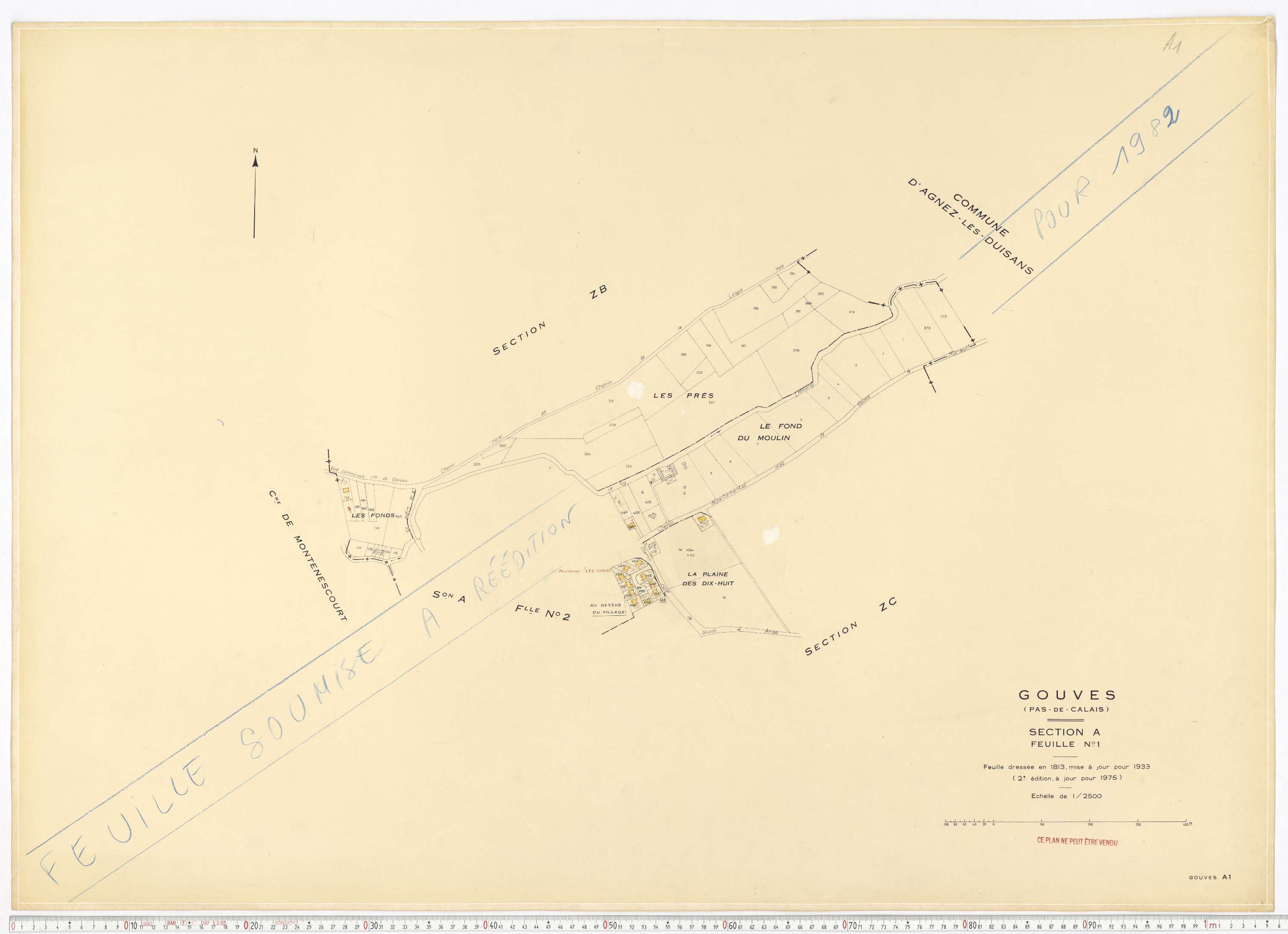 Gouves - Section A, feuille 1.