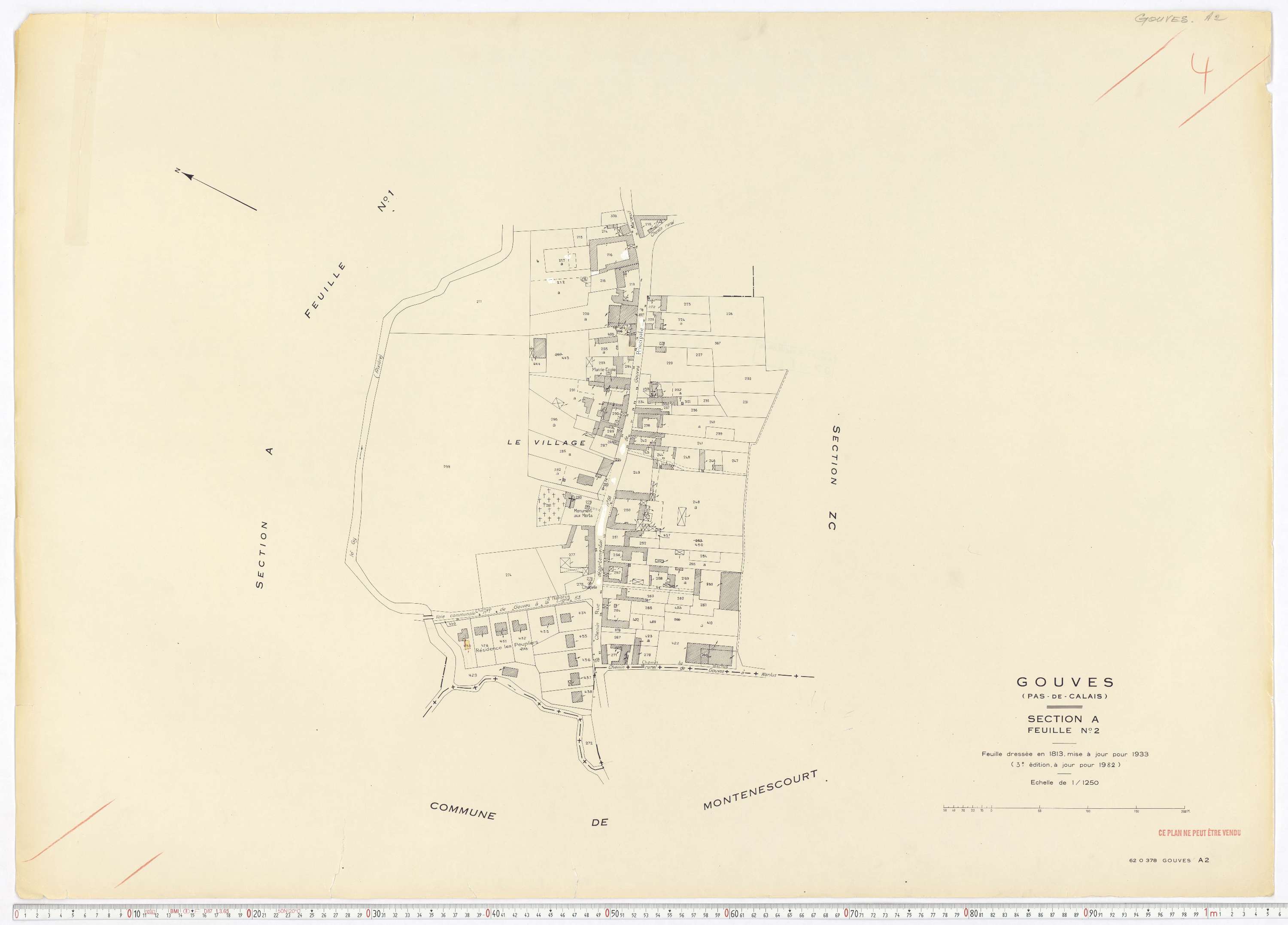 Gouves - Section A, feuille 2.