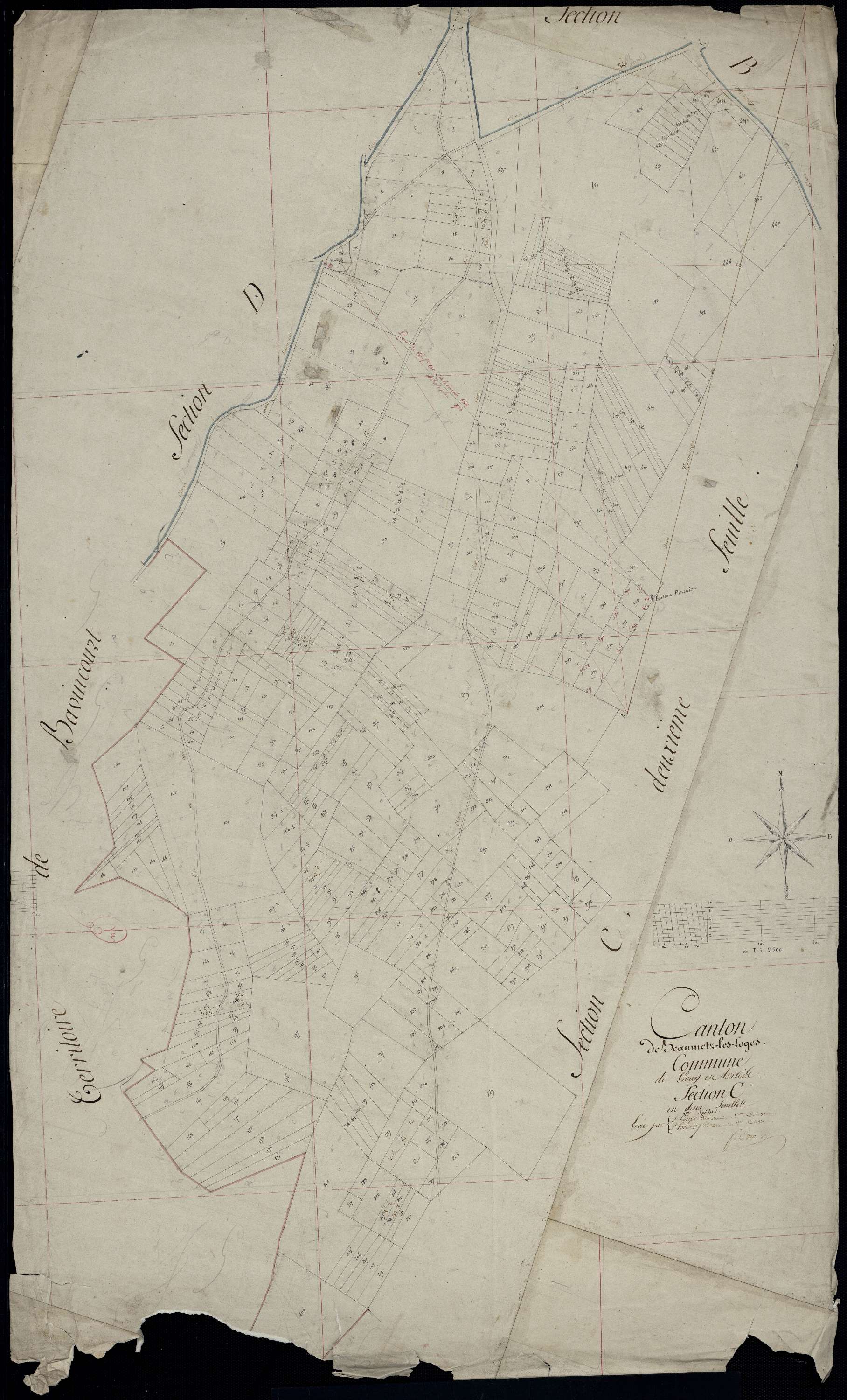 Gouy-en-Artois - Section C, 1re feuille