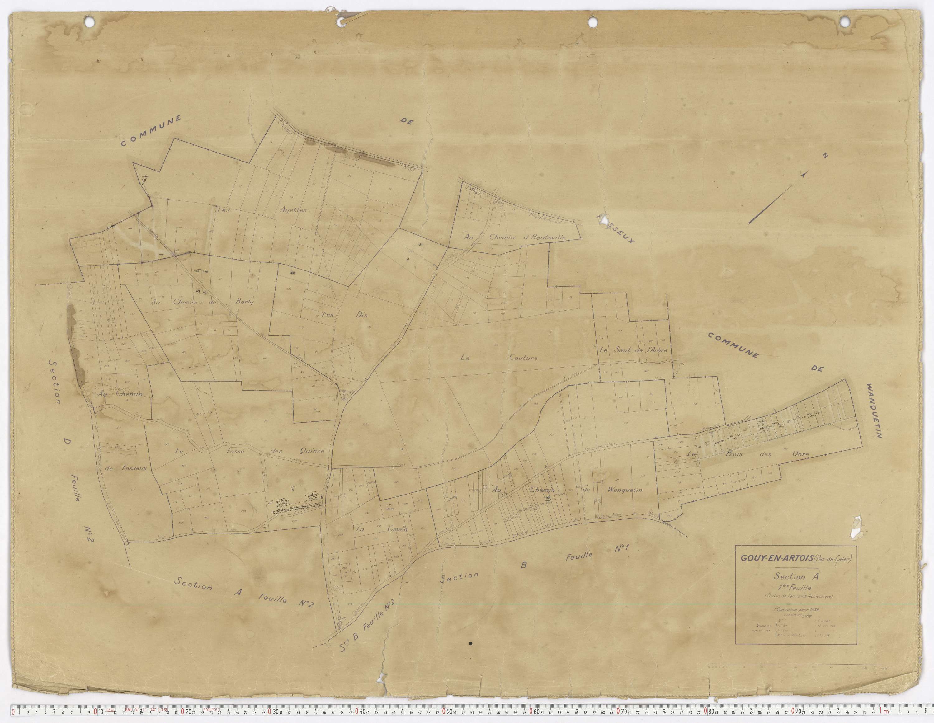 Gouy-en-Artois - Section A, feuille 1.