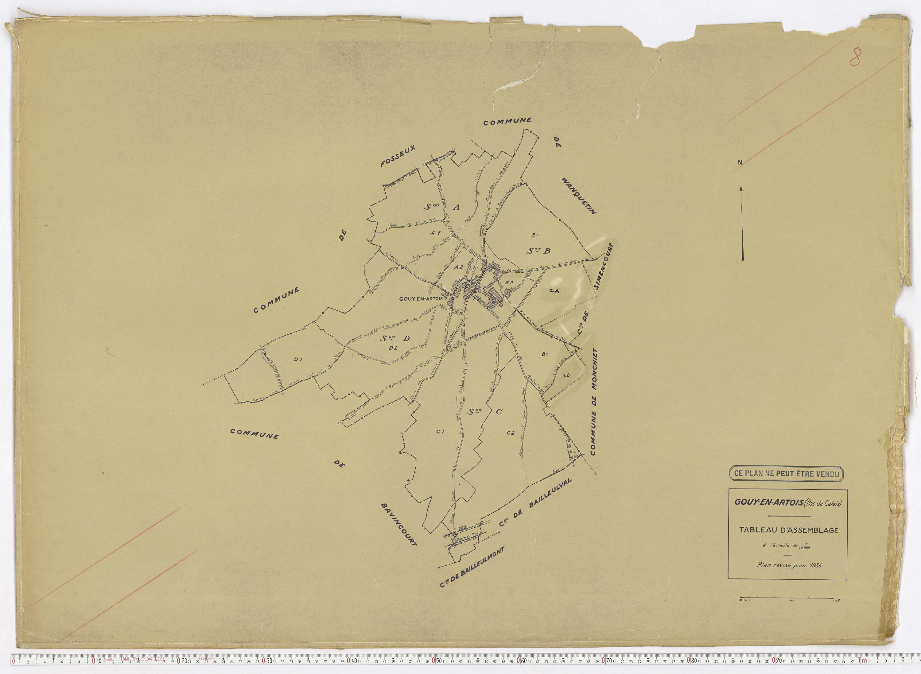 Gouy-en-Artois - Tableau d'assemblage.