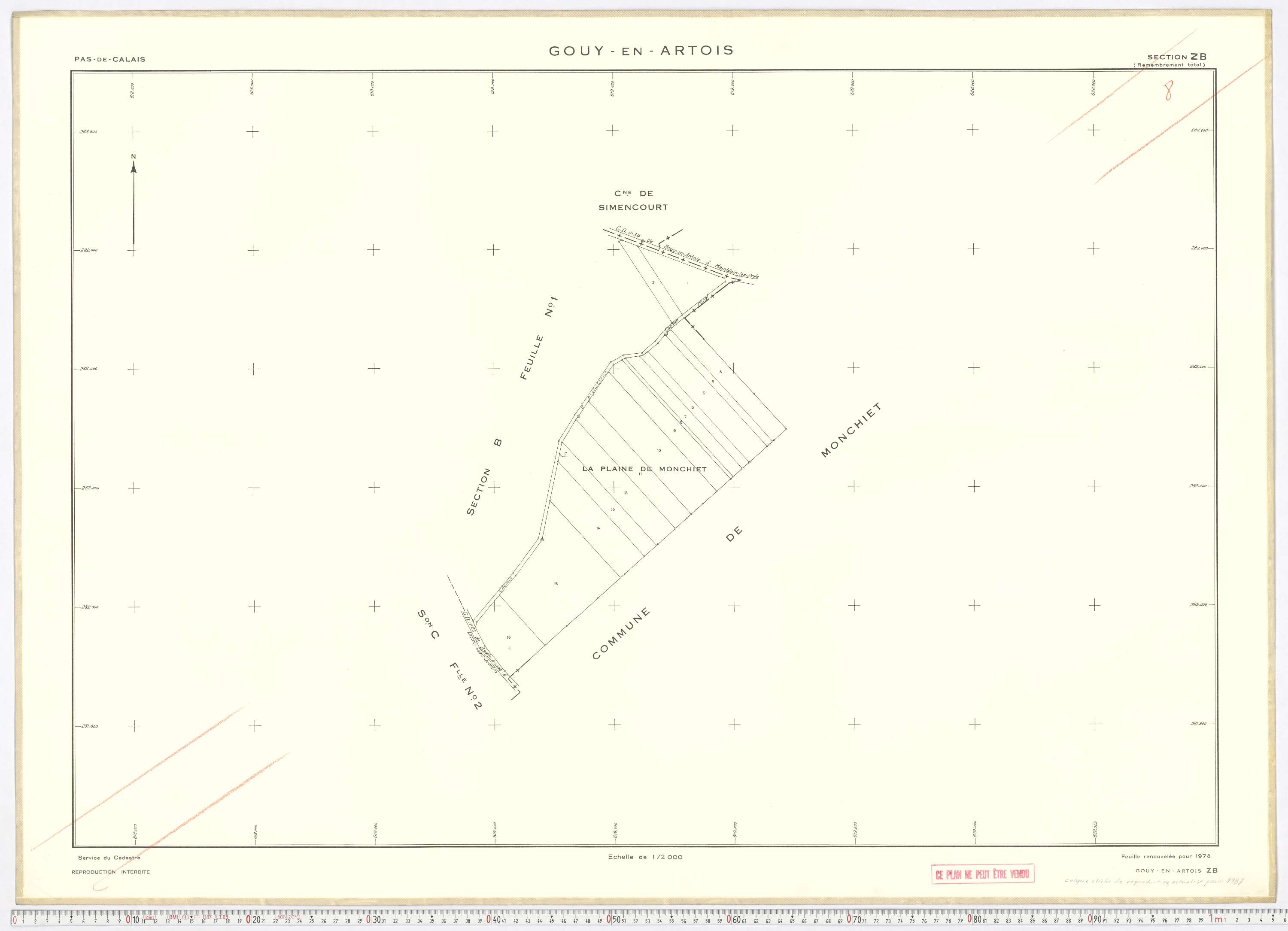 Gouy-en-Artois - Section ZB.