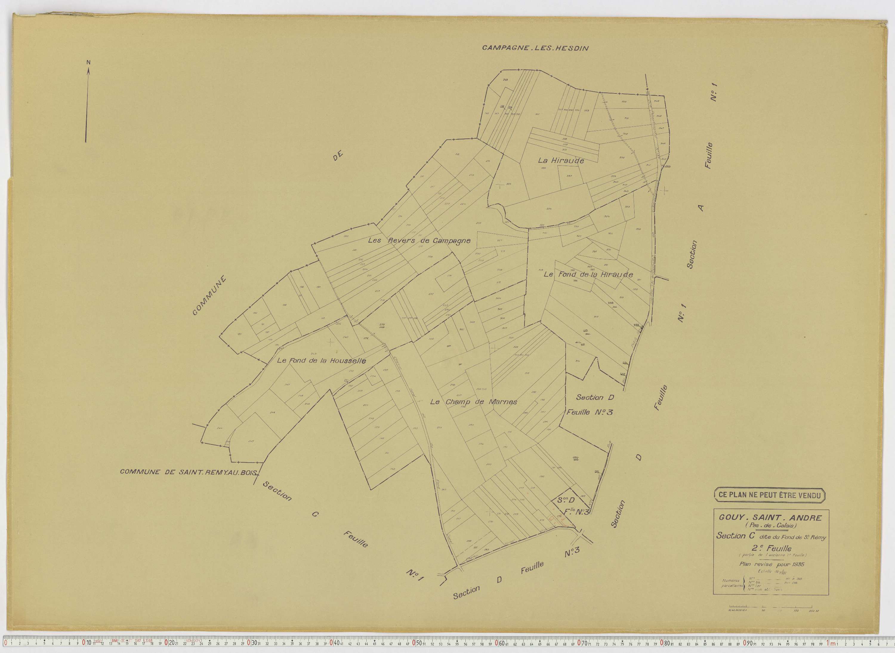 Gouy-Saint-André - Section C, feuille 2.