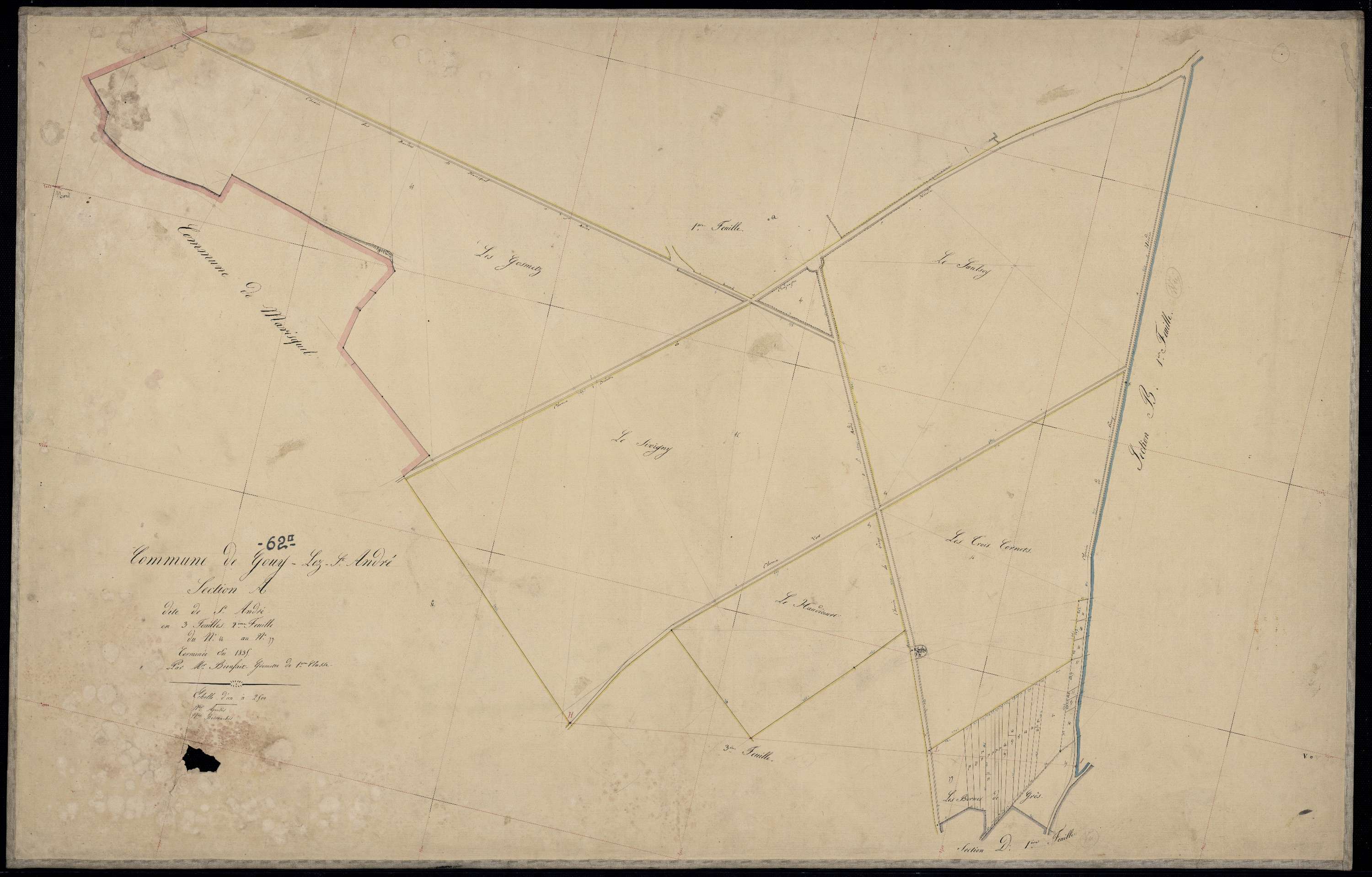 Gouy-Saint-André - Section A, 2e feuille