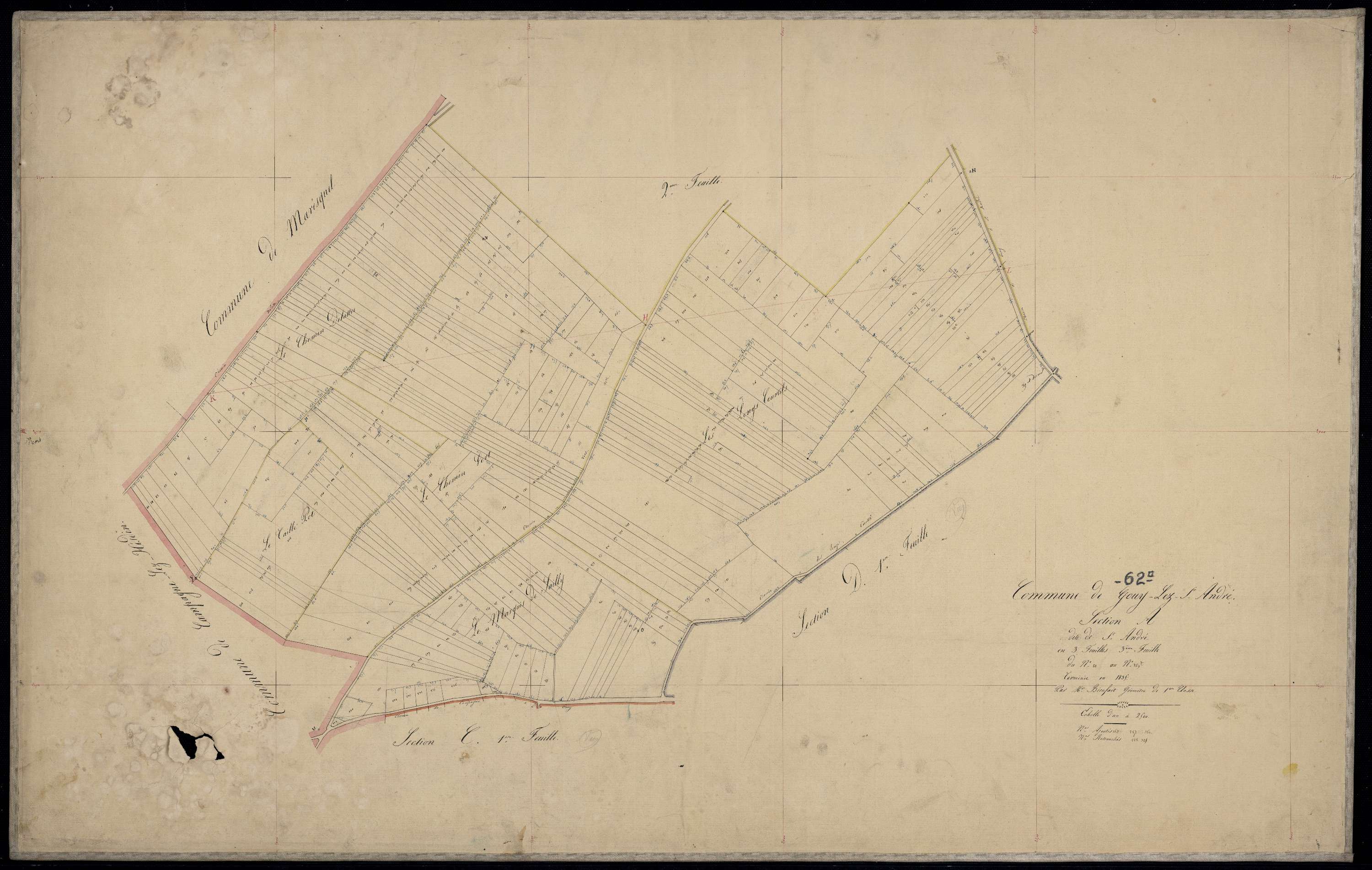 Gouy-Saint-André - Section A, 3e feuille