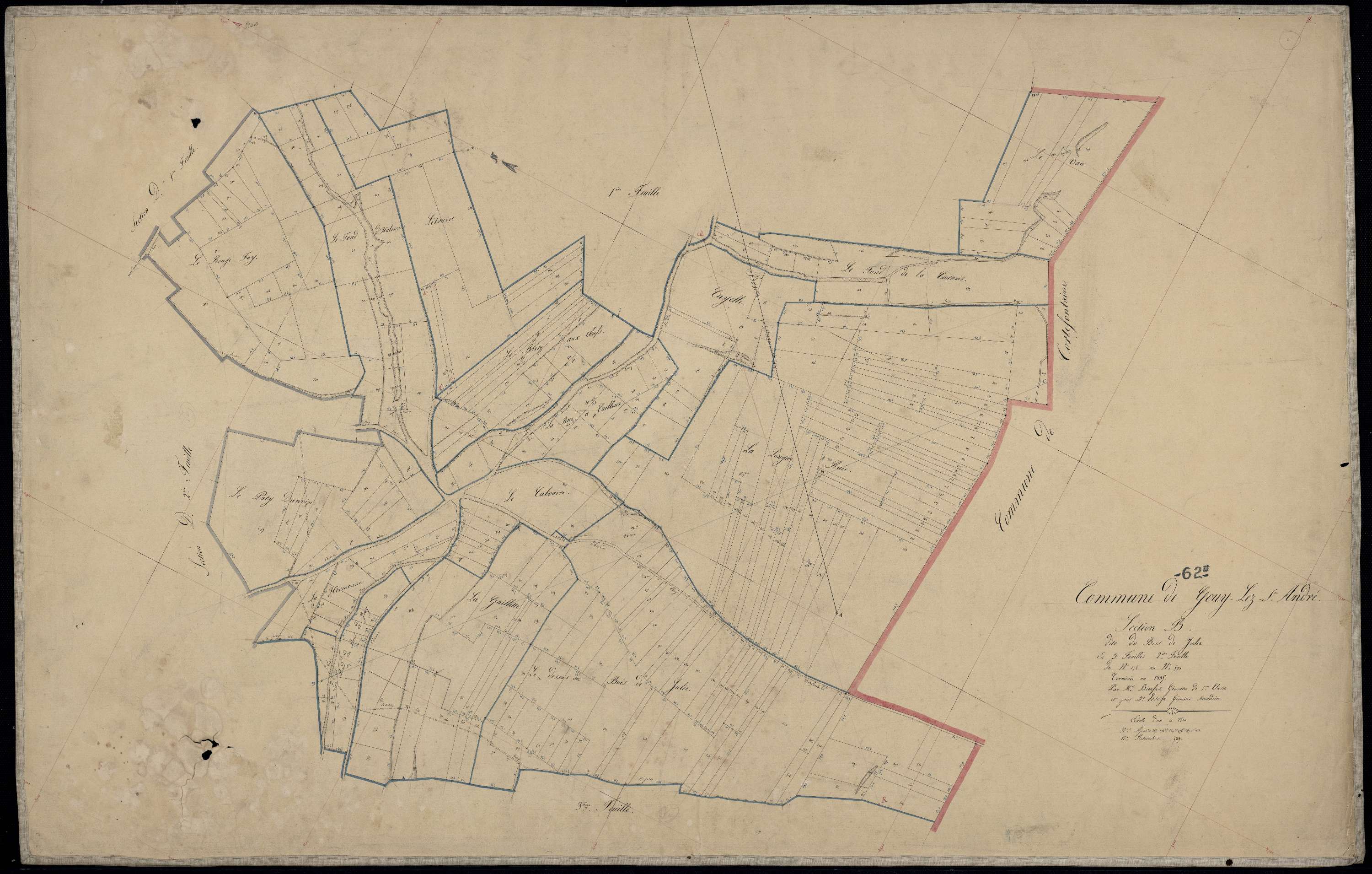 Gouy-Saint-André - Section B, 2e feuille