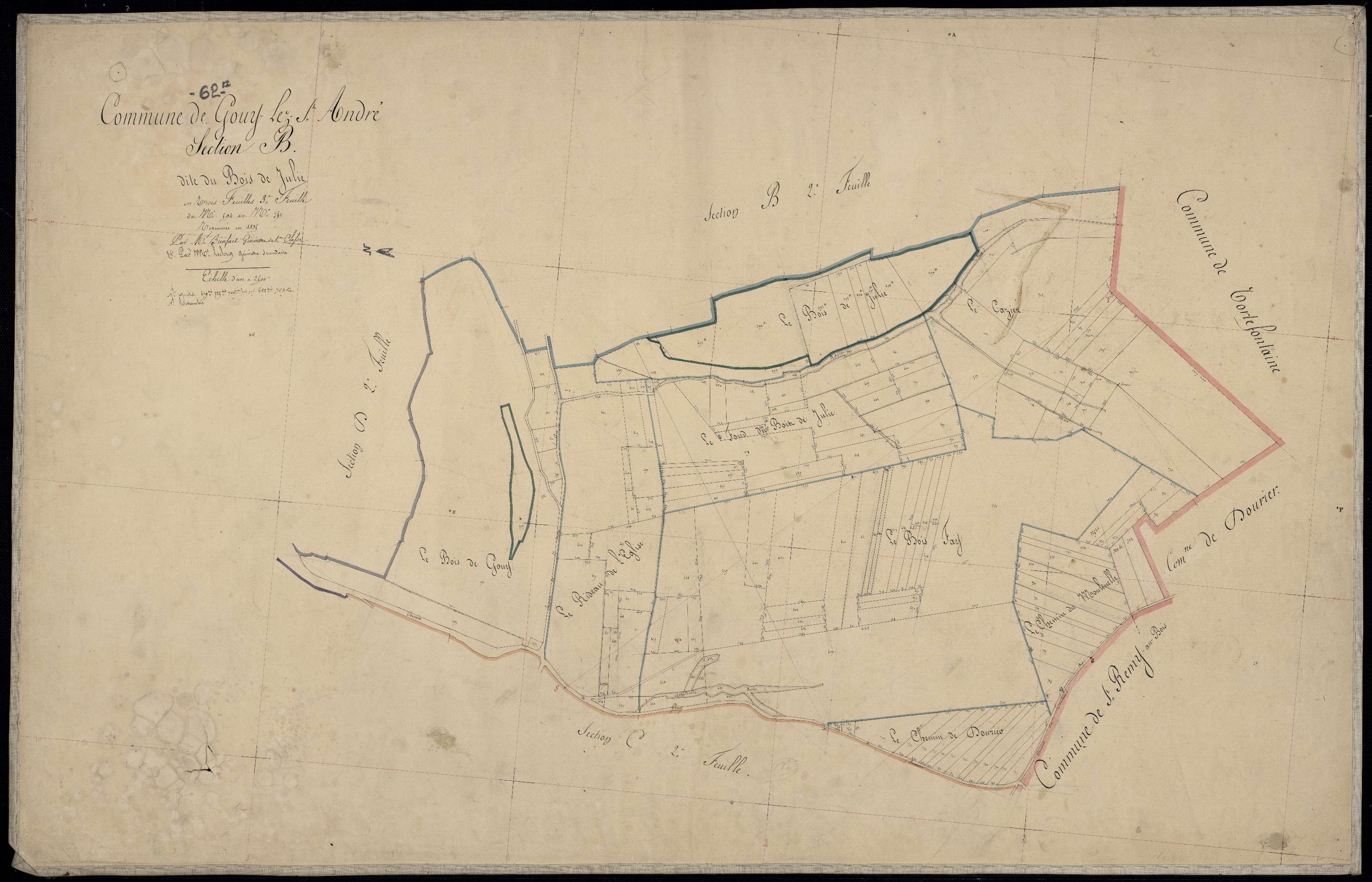 Gouy-Saint-André - Section B, 3e feuille
