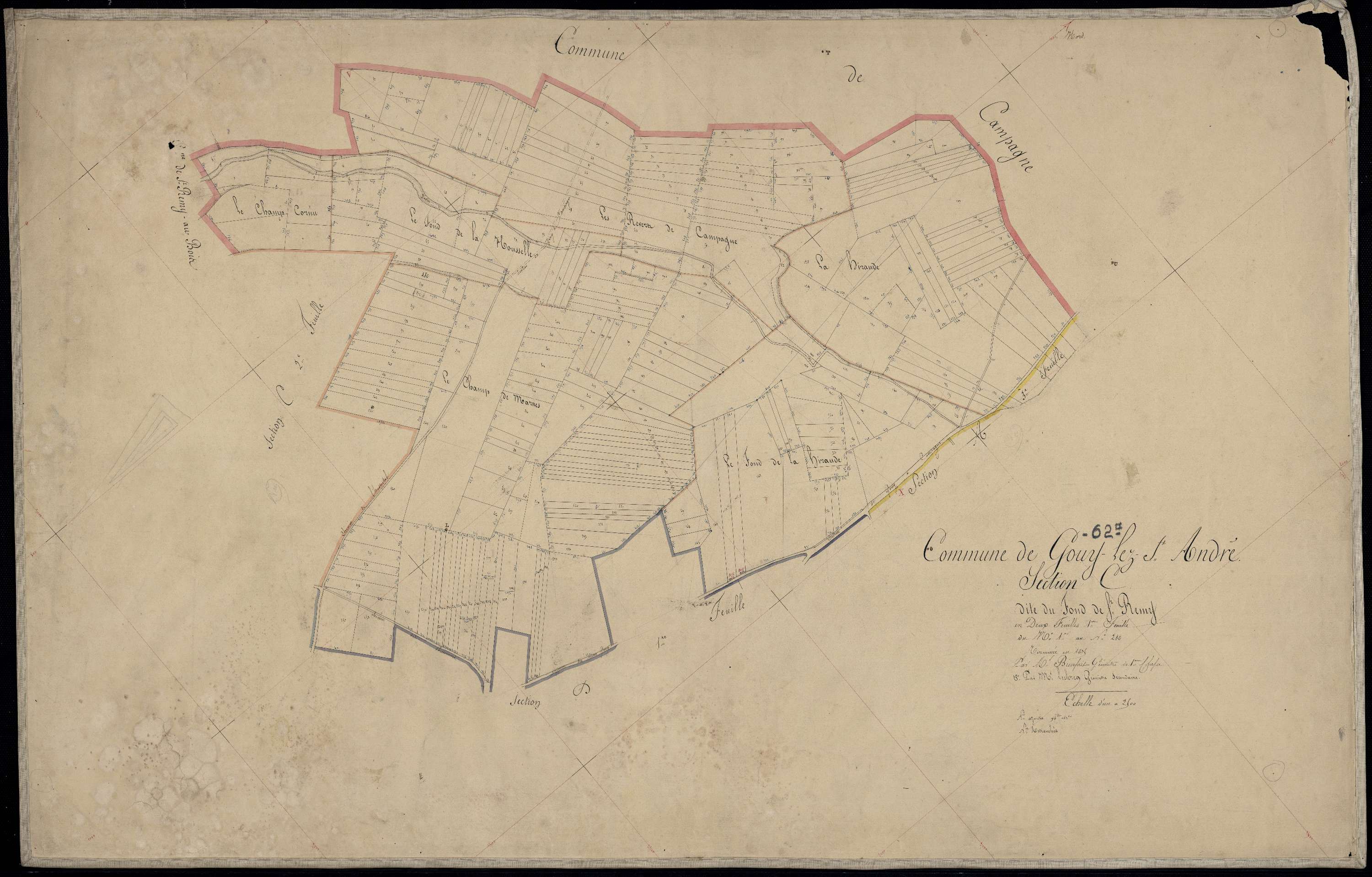 Gouy-Saint-André - Section C, 1re feuille