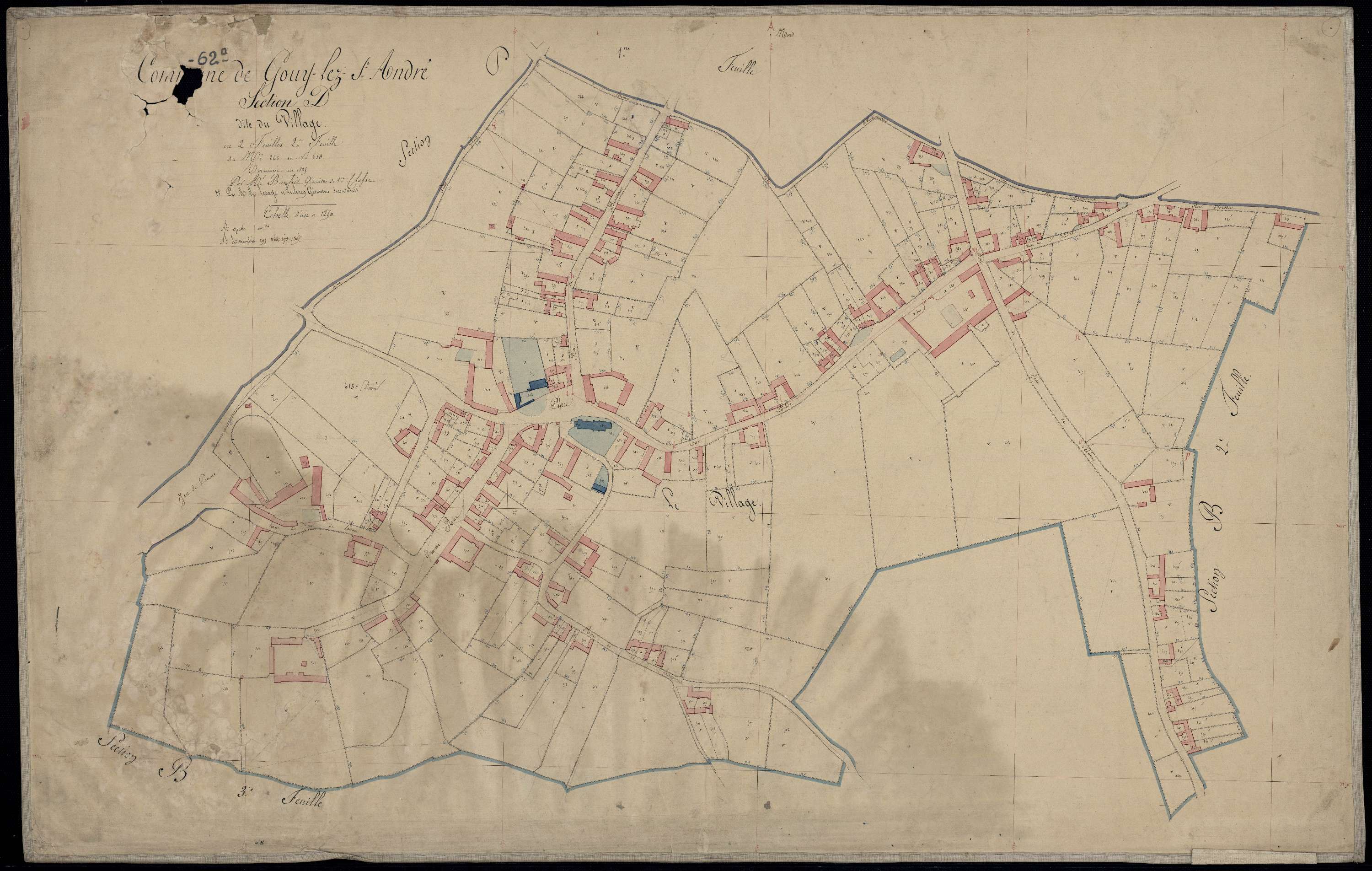 Gouy-Saint-André - Section D, 2e feuille