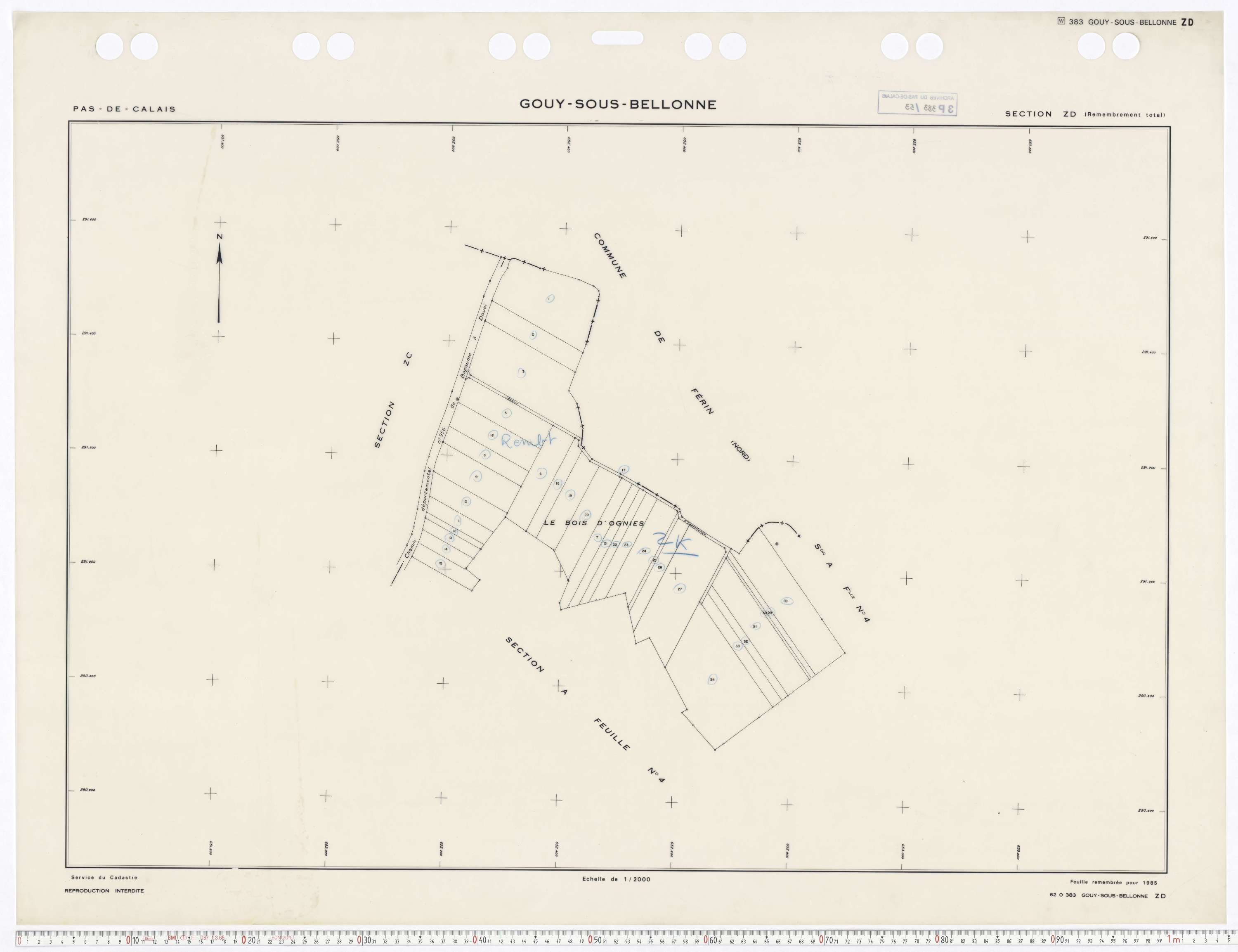 Gouy-sous-Bellonne - Section ZD.
