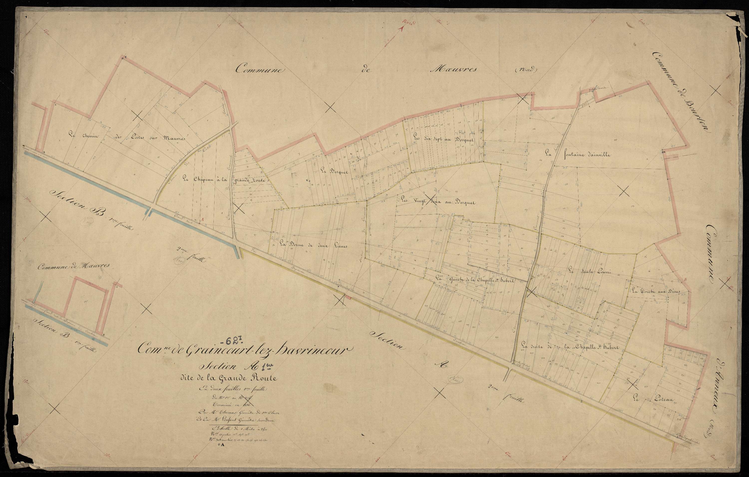 Graincourt-lès-Havrincourt - Section A, 1re feuille