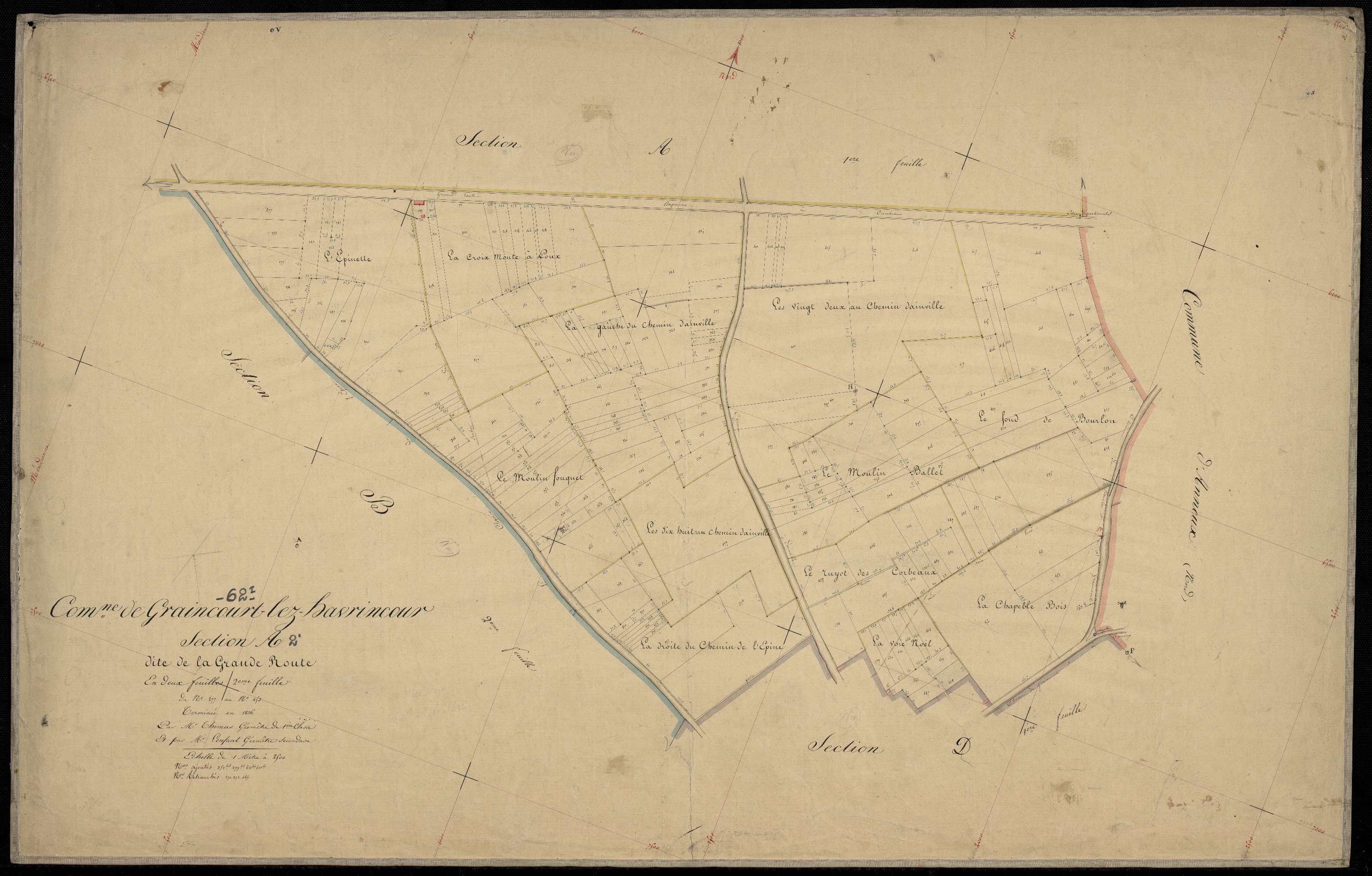 Graincourt-lès-Havrincourt - Section A, 2e feuille