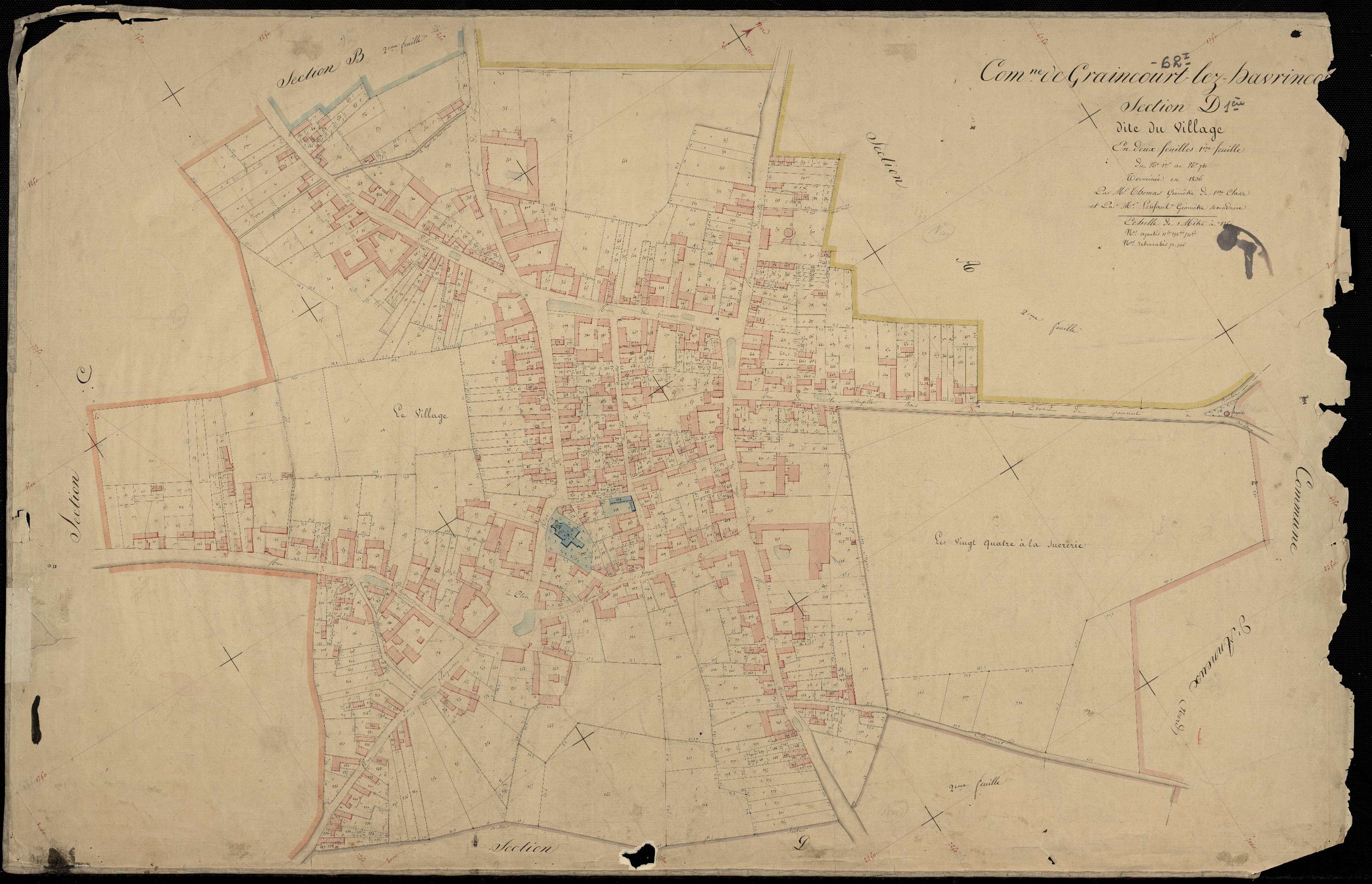 Graincourt-lès-Havrincourt - Section D, 1re feuille