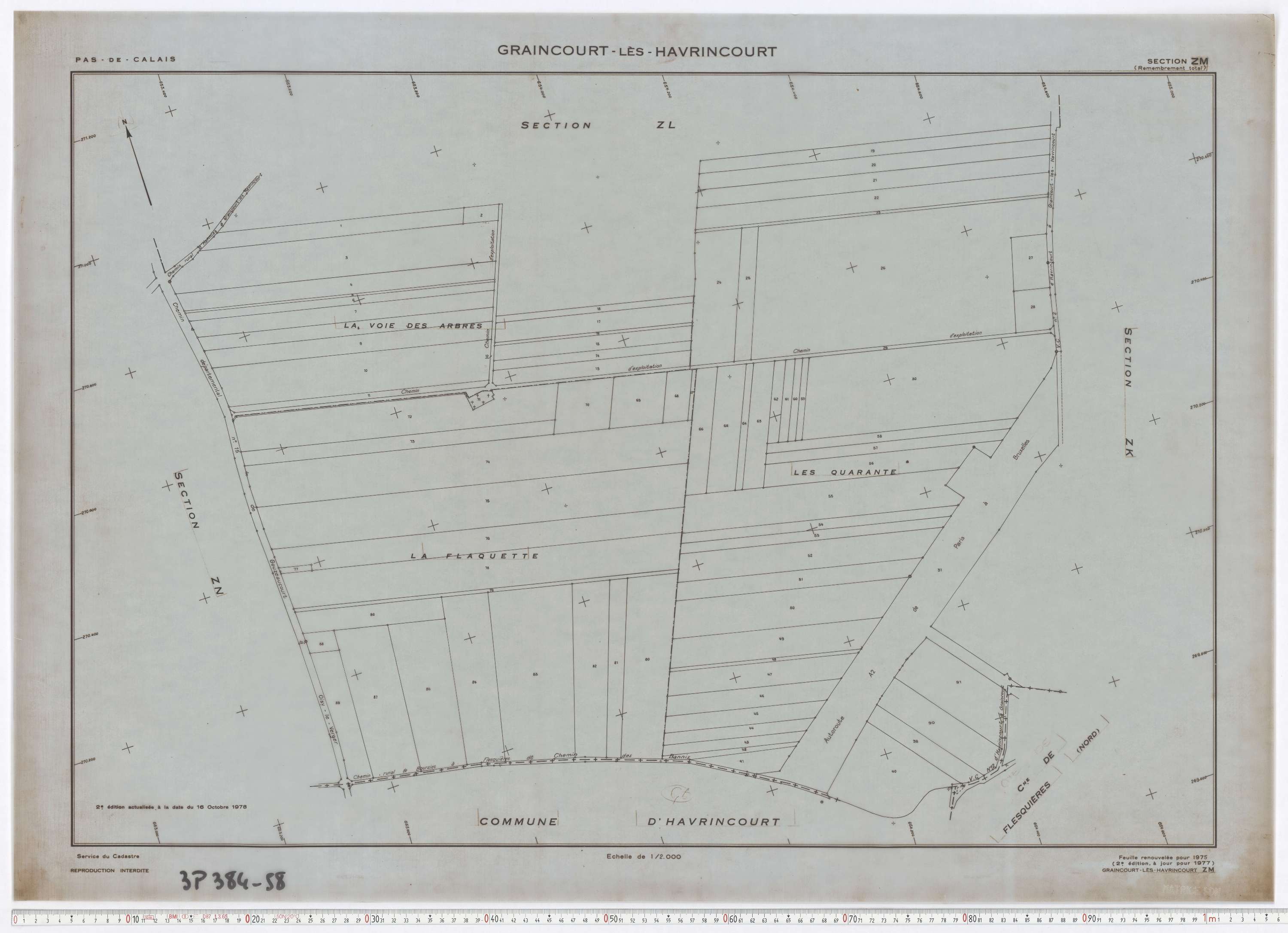 Graincourt-lès-Havrincourt - Section ZM.