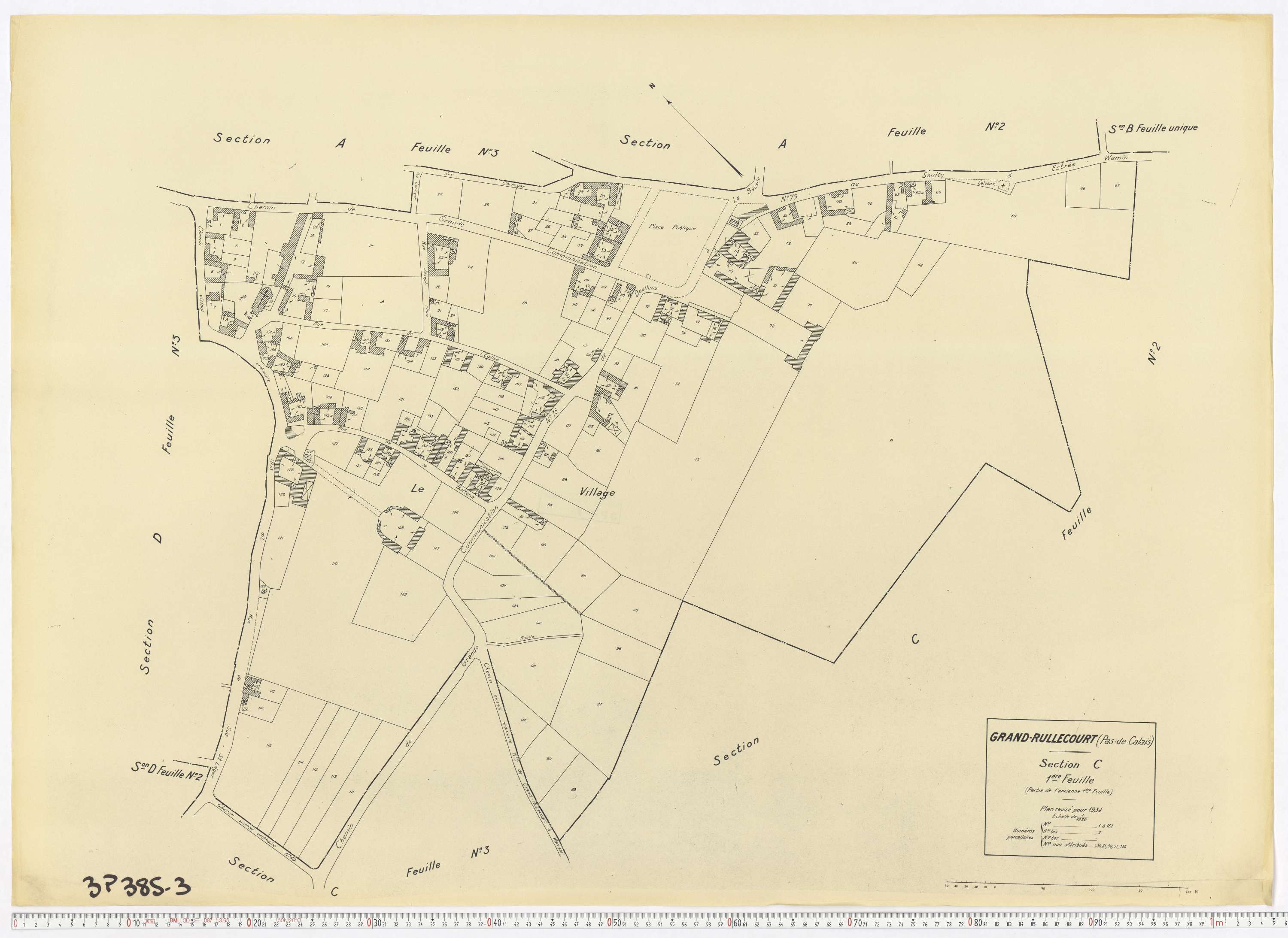 Grand-Rullecourt - Section C, feuille 1.