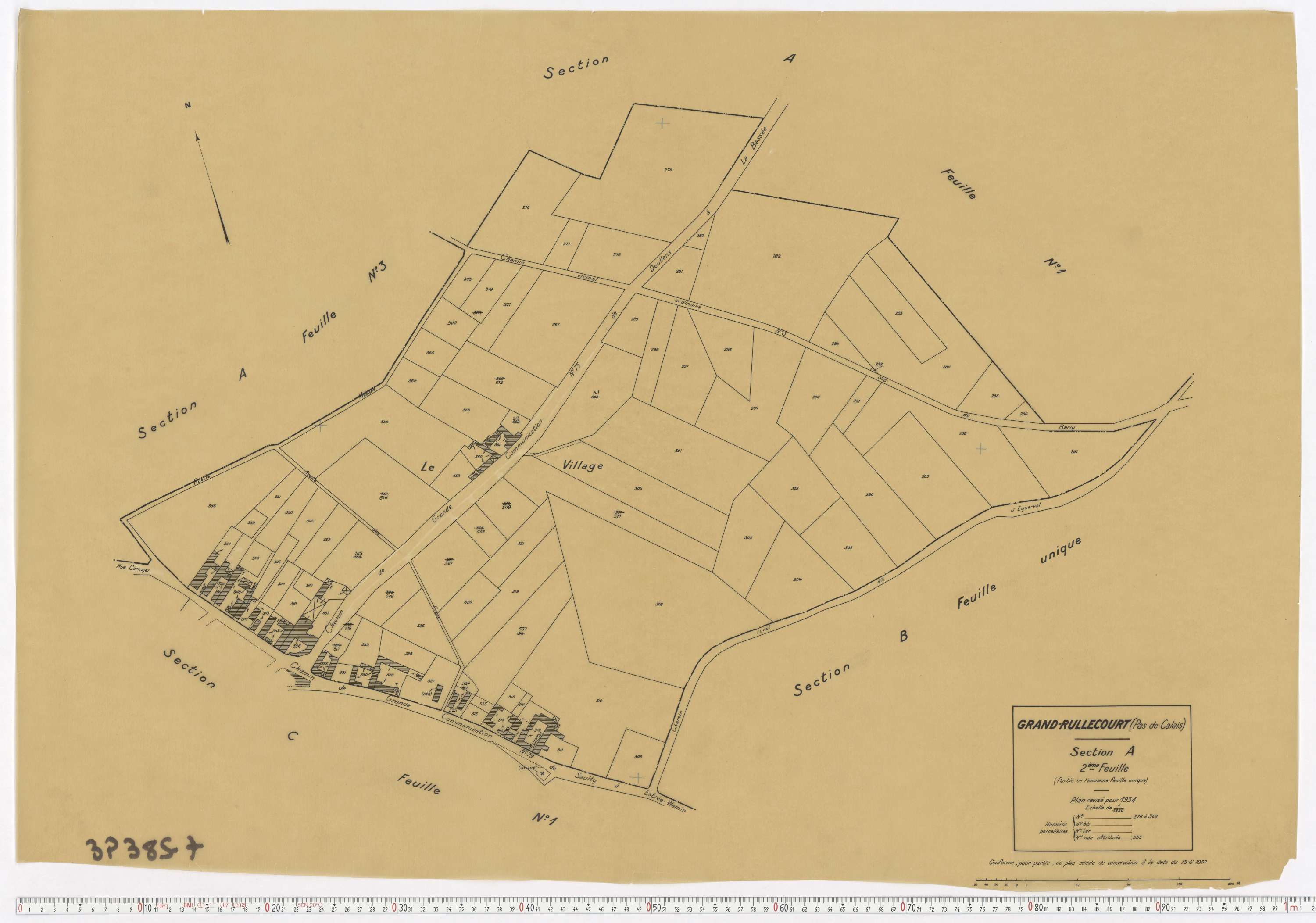 Grand-Rullecourt - Section A, feuille 2.