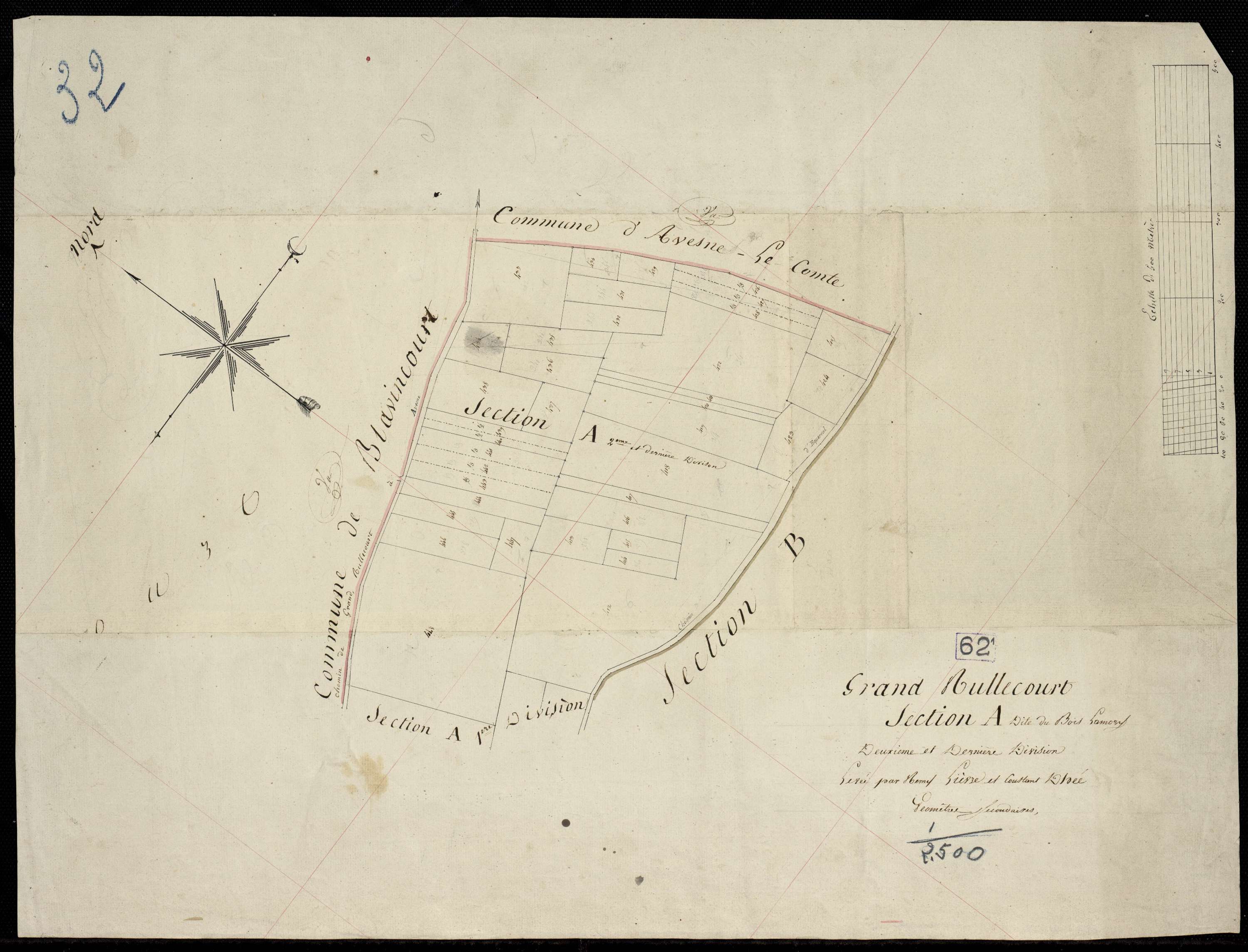 Grand-Rullecourt - Section A, 2e feuille