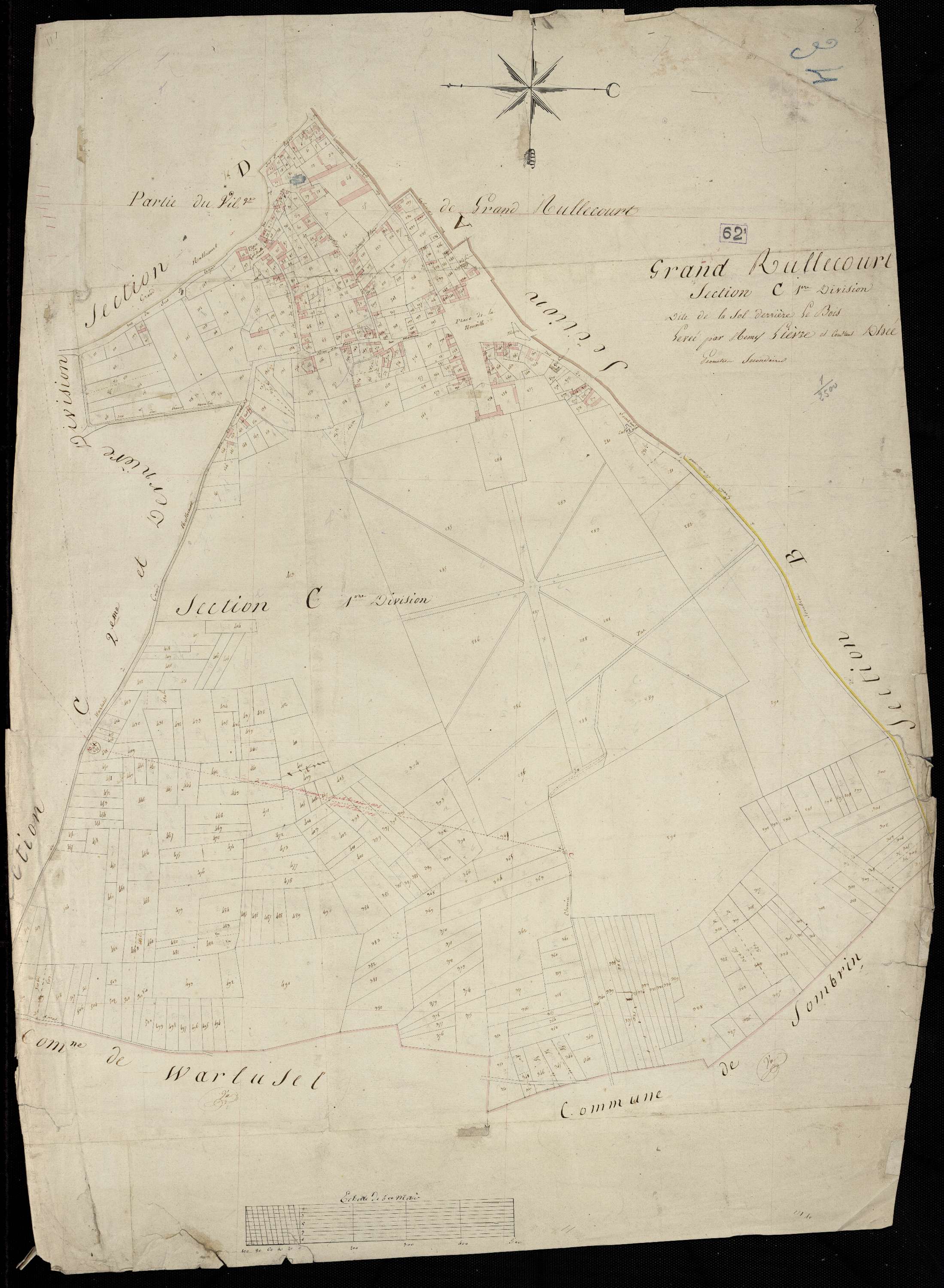 Grand-Rullecourt - Section C, 1re feuille
